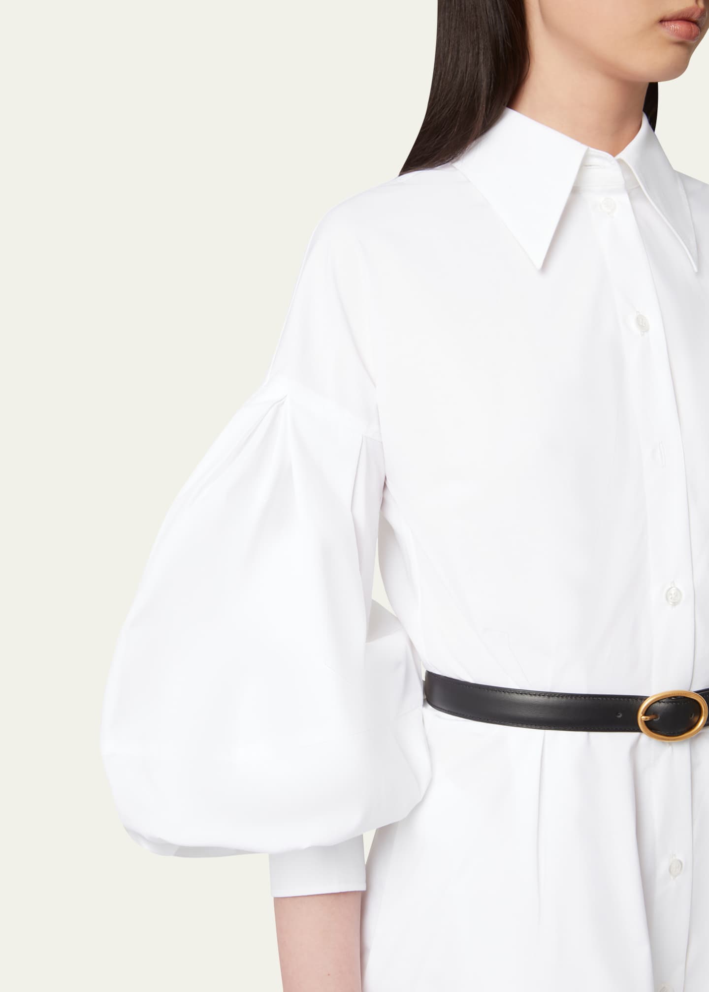 Nina Ricci Cocoon Sleeve Poplin Mini Dress Image 5 of 5