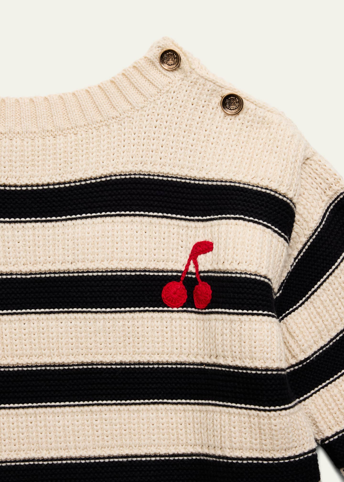 Bonpoint Girl's Ereni Striped Sweater, Size 4-14 Image 3 of 3