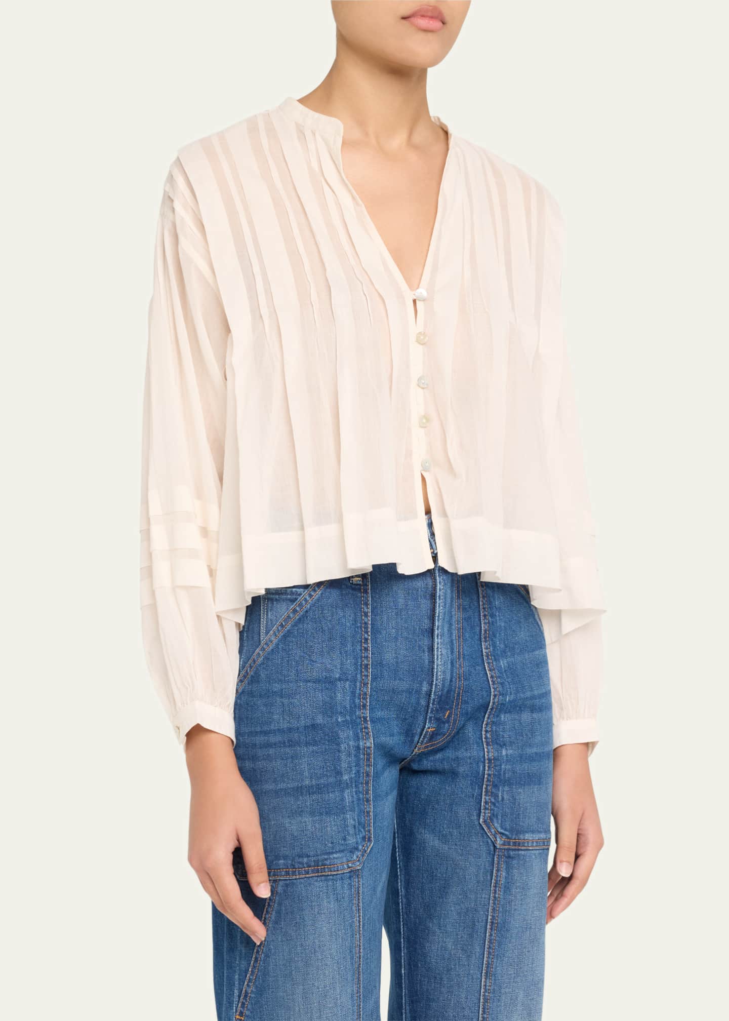 MOTHER The Straight Shooter Blouse Image 4 of 5