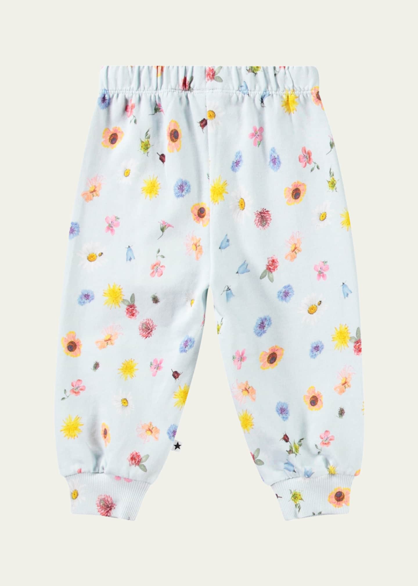 Molo Girl's Simeon Floral-Print Sweatpants, Size 6M-2 Image 2 of 3