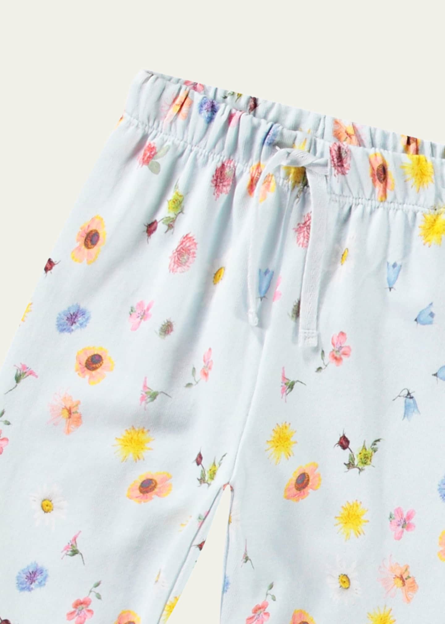 Molo Girl's Simeon Floral-Print Sweatpants, Size 6M-2 Image 3 of 3
