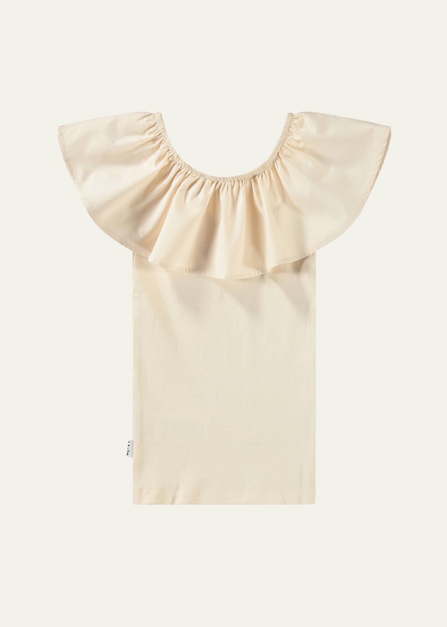 Molo Girl's Reca Ruffle Tank Top, Size 3T-6 Image 2 of 3