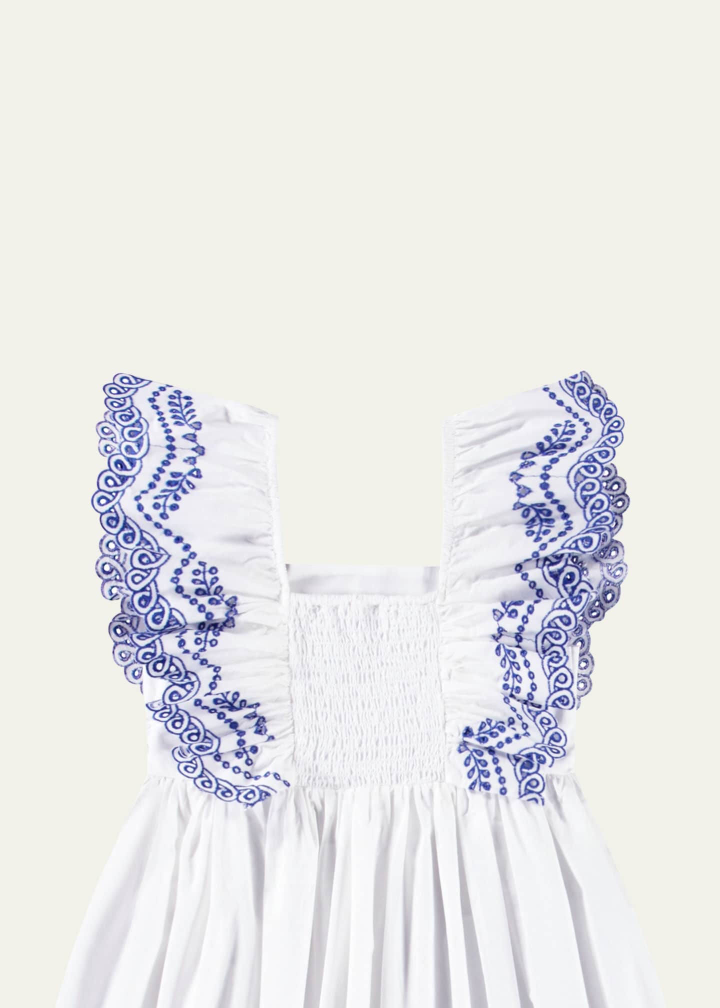 Molo Girl's Clementine Ruffle Embroidered Dress, Size 7-12 Image 3 of 3