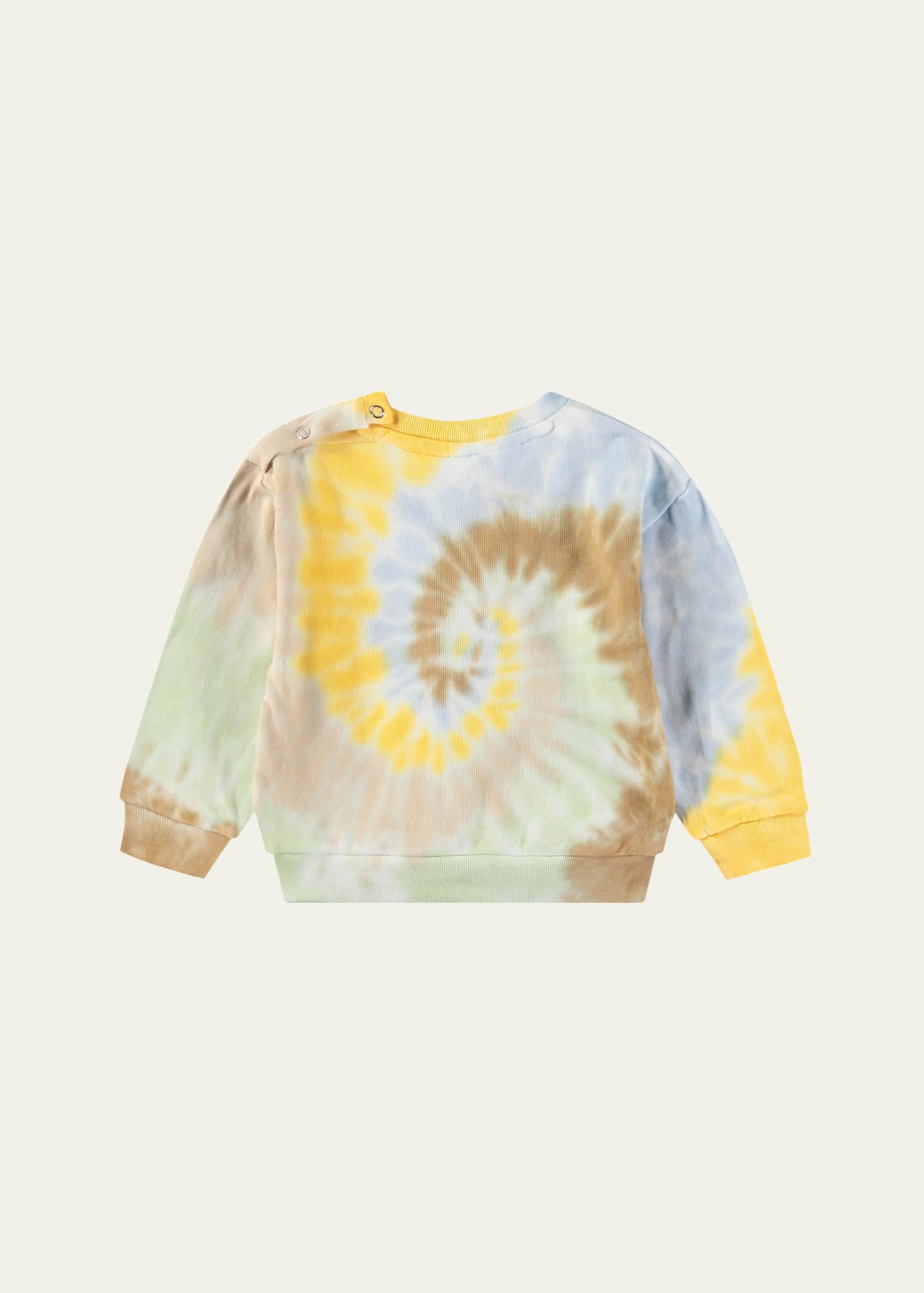Molo Boy's Dear Tie Dye-Print Sweatshirt, Size 3M-2 Image 2 of 3