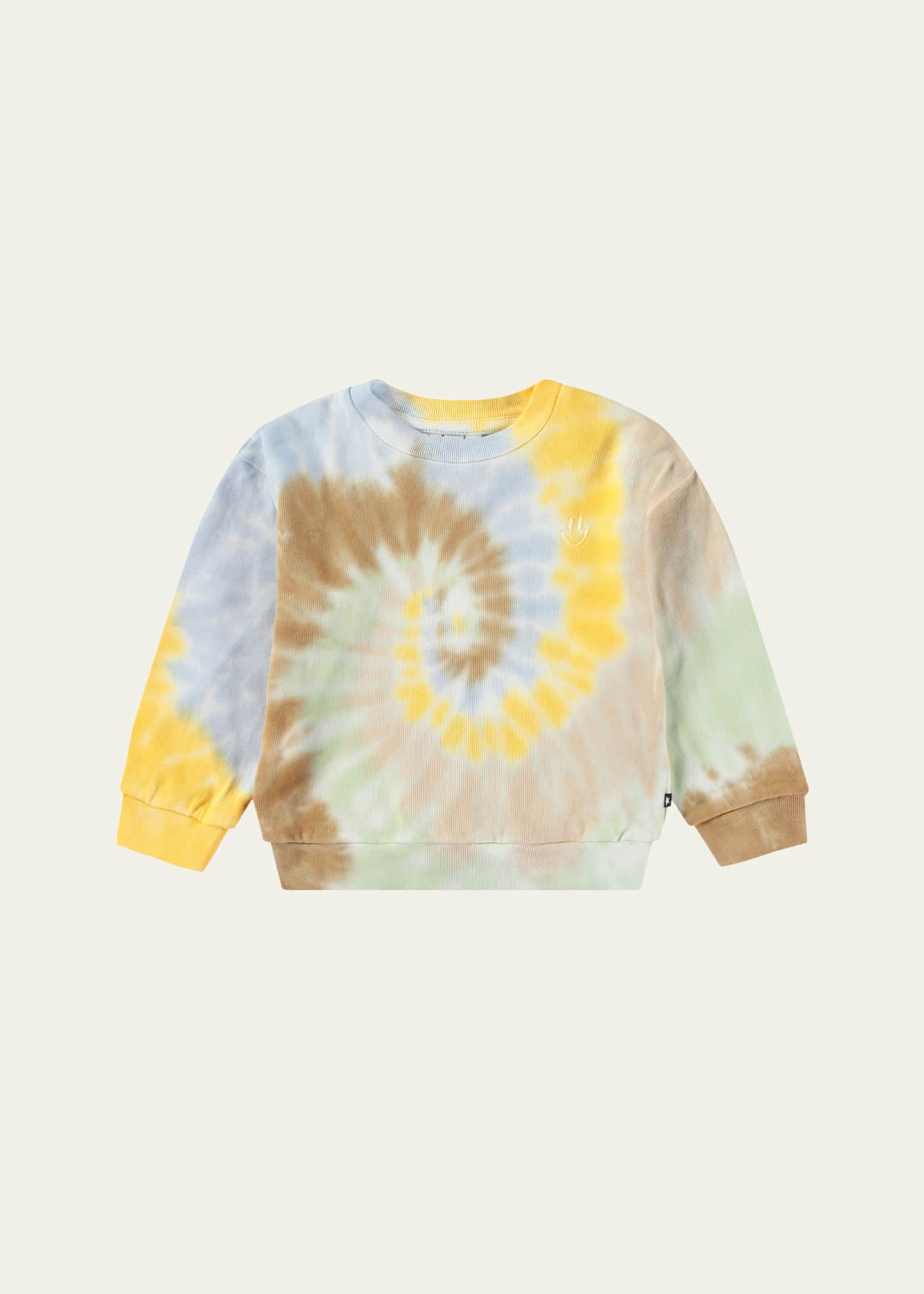 Molo Boy's Dear Tie Dye-Print Sweatshirt, Size 3M-2 Image 1 of 3