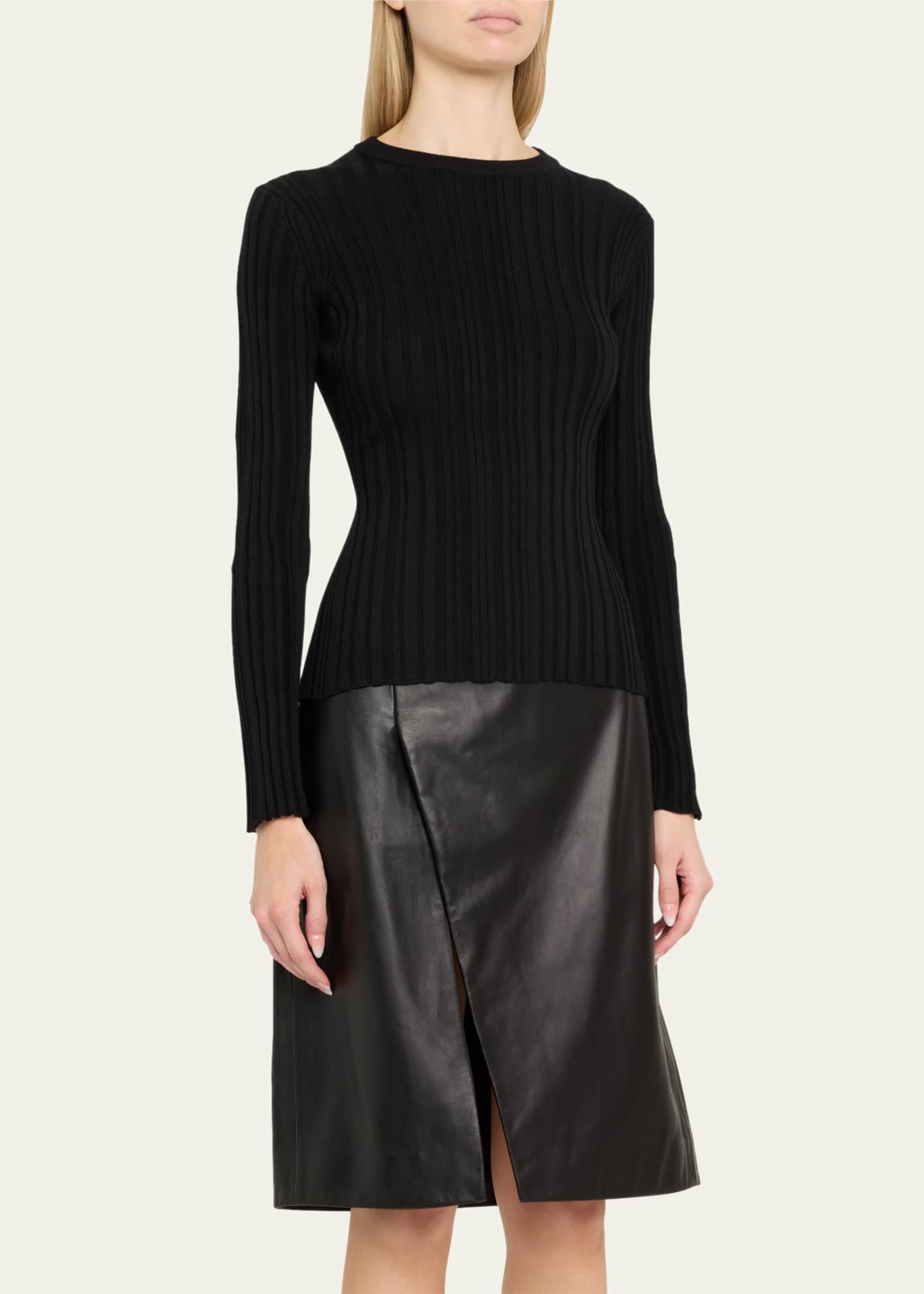 Loulou De Saison Elsa Rib Long-Sleeve Top Image 4 of 5