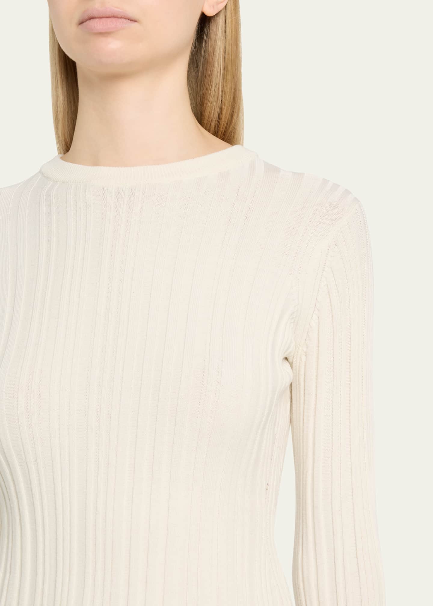Loulou Studio Elsa Rib Long-Sleeve Top Image 5 of 5