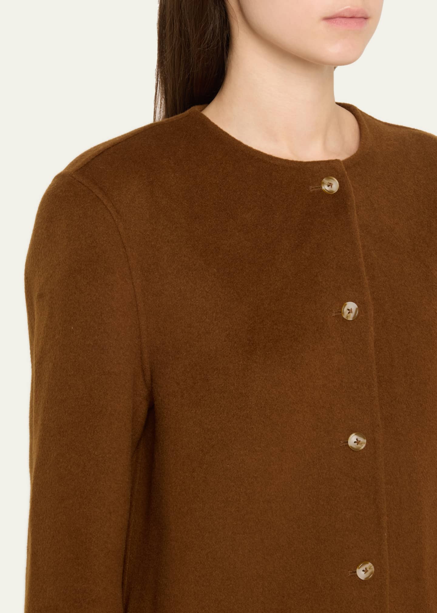Loulou Studio Martil Long Wool Cashmere Coat Image 5 of 5