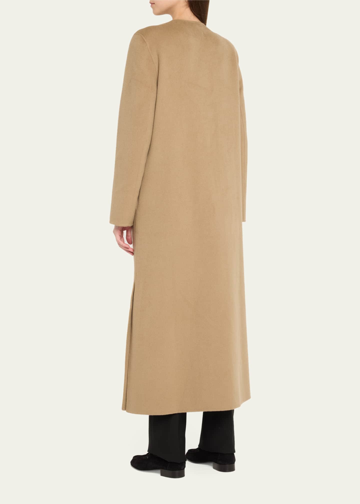 Loulou Studio Martil Long Wool Cashmere Coat Image 3 of 5