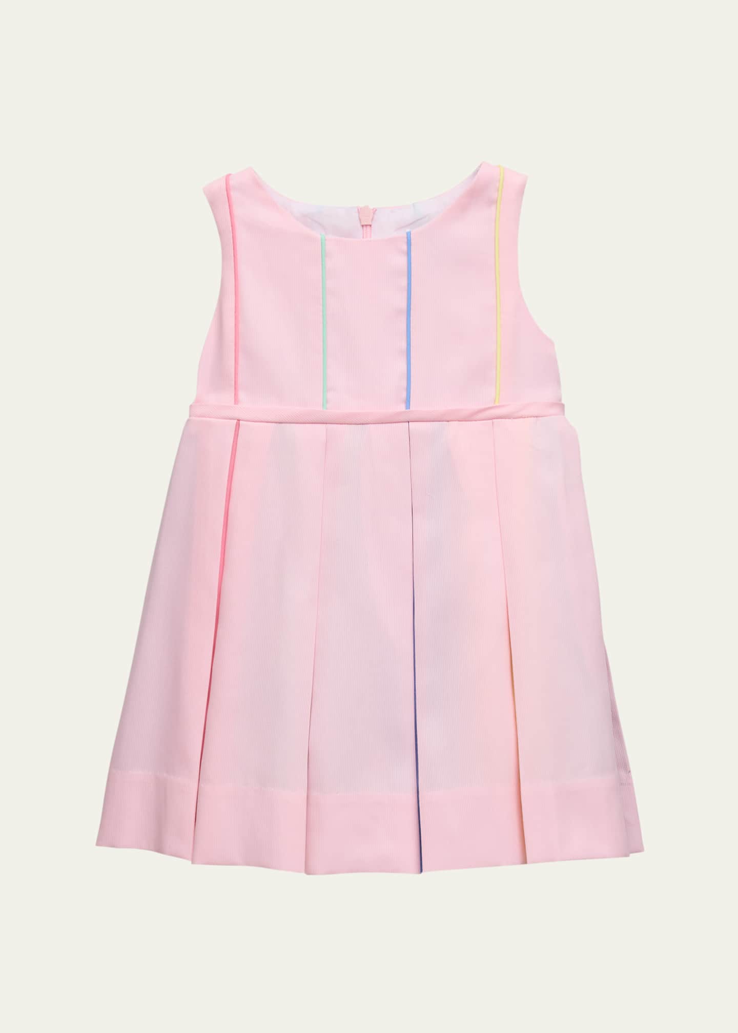 Florence Eiseman Girl's Pique Multicolor Pleated Dress, Size 12M-24M Image 1 of 3