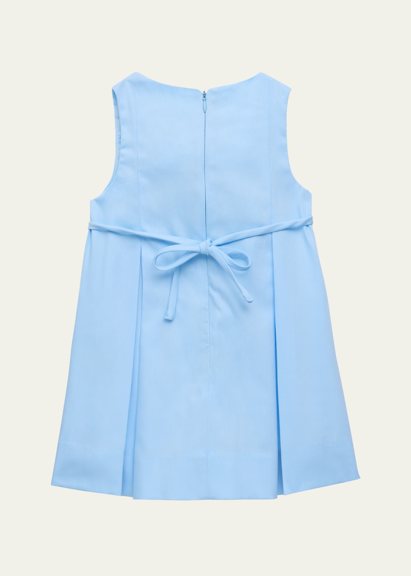 Florence Eiseman Girl's Pique Pleated Dress W/ Tulips, Size 2-6 Image 2 of 3