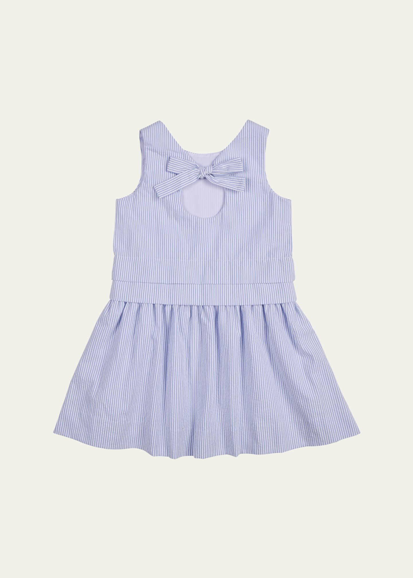 Florence Eiseman Girl's Seersucker Dress with Tulips, Size 2-6 Image 2 of 2