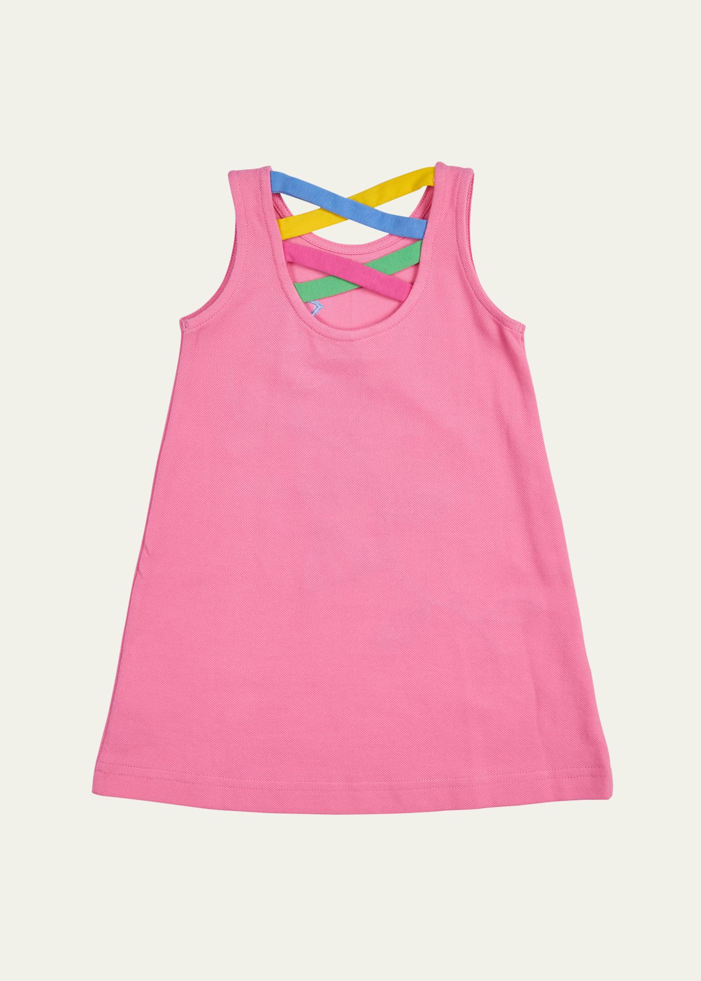 Robe Florence Eiseman Pour Fille Taille 10 - Coton Multicolore Ligne A Manches Courtes