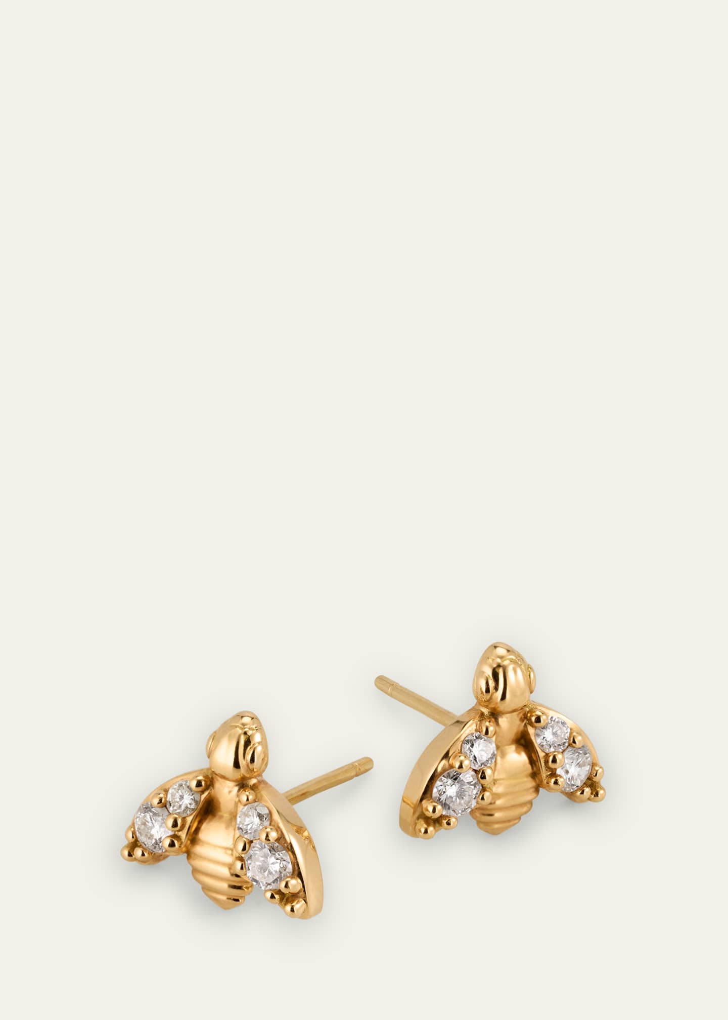 Grace Winfrey 18K Bee Stud Earrings with Diamonds Image 3 of 4