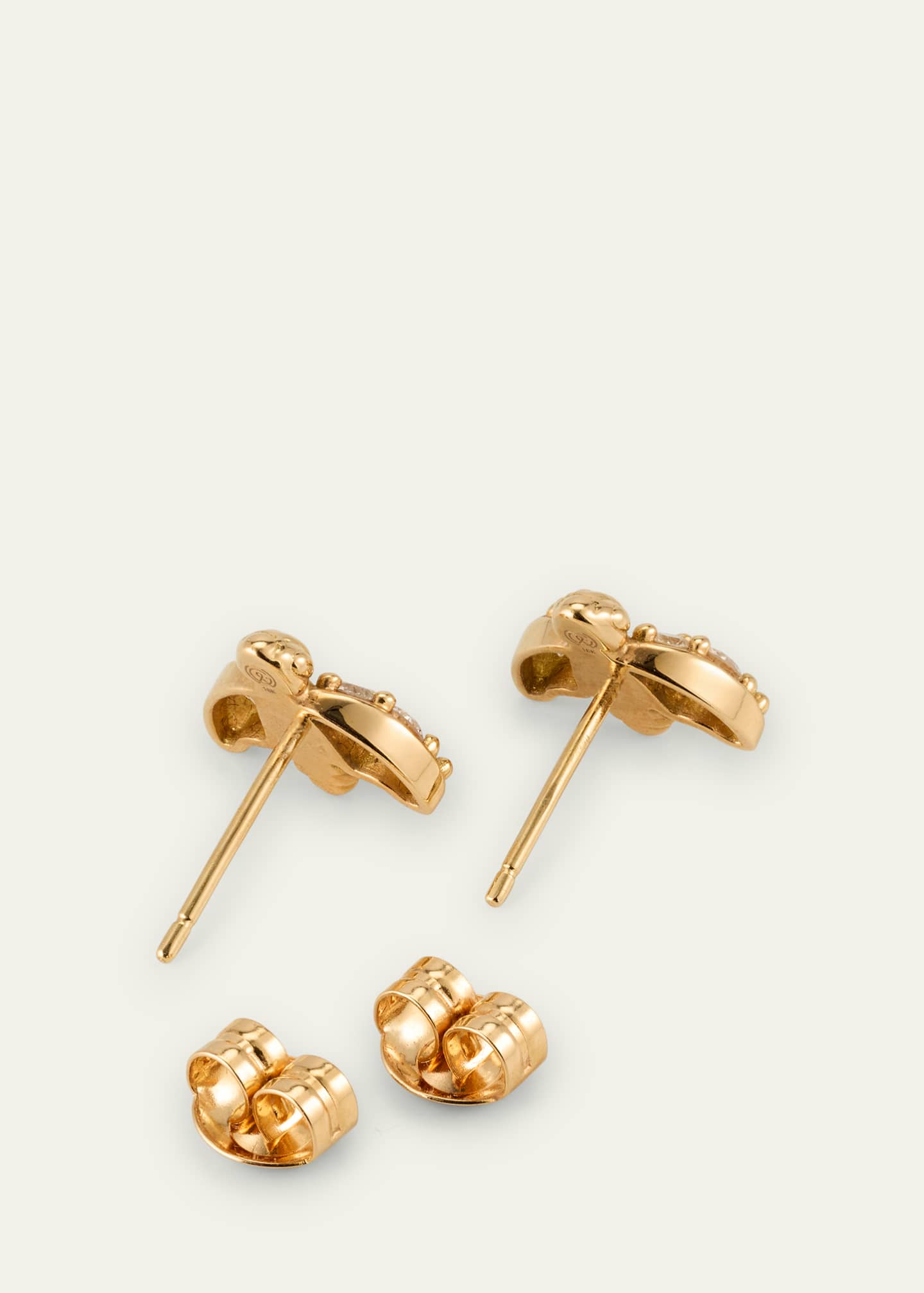 Grace Winfrey 18K Bee Stud Earrings with Diamonds Image 4 of 4