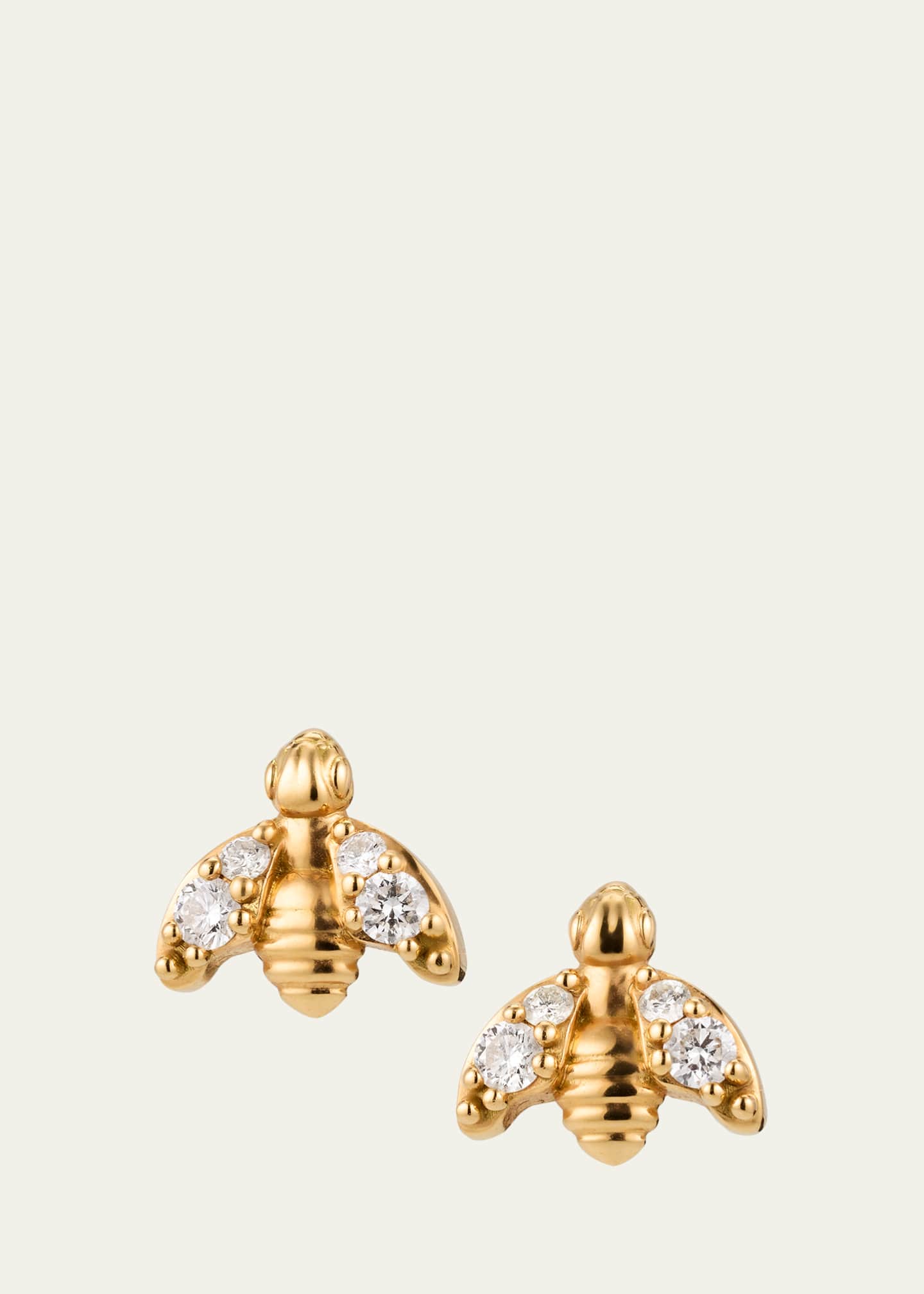 Grace Winfrey 18K Bee Stud Earrings with Diamonds Image 1 of 4