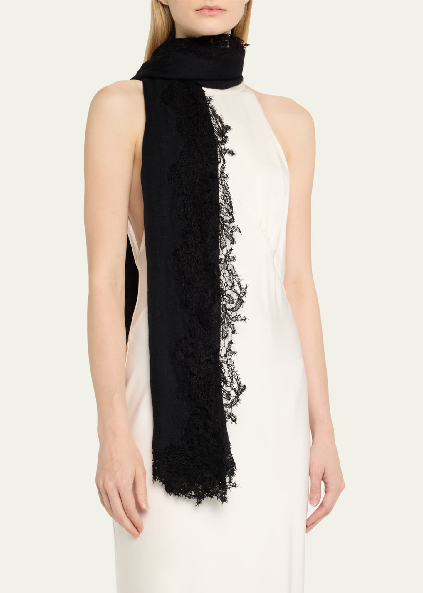 Faliero Sarti Naomi Wool-Blend Scarf Image 3 of 4
