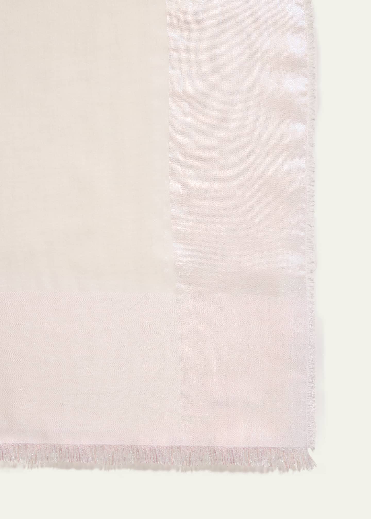 Faliero Sarti Alberta Fringed Shiny-Edge Scarf Image 4 of 4