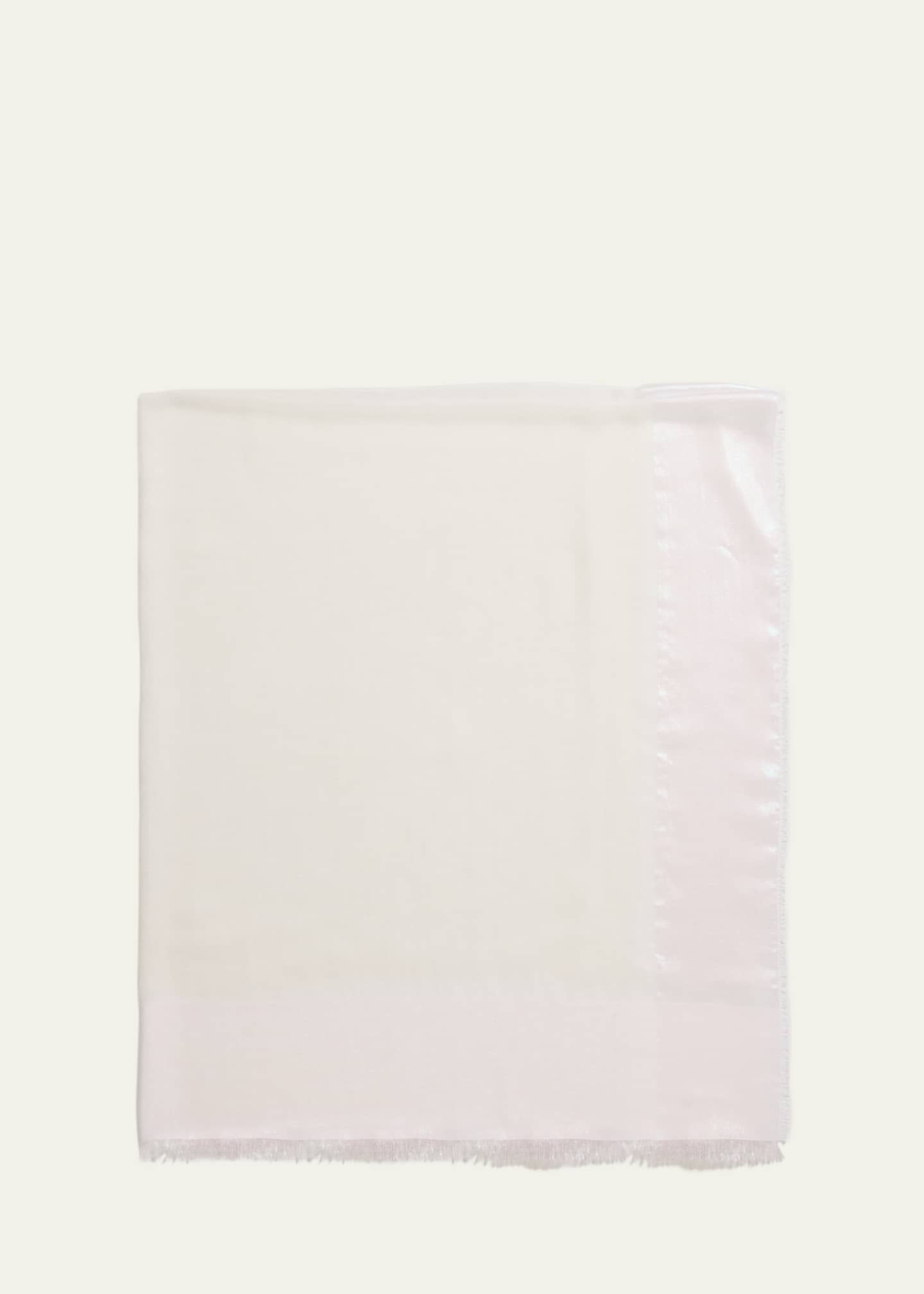 Faliero Sarti Alberta Fringed Shiny-Edge Scarf Image 1 of 4