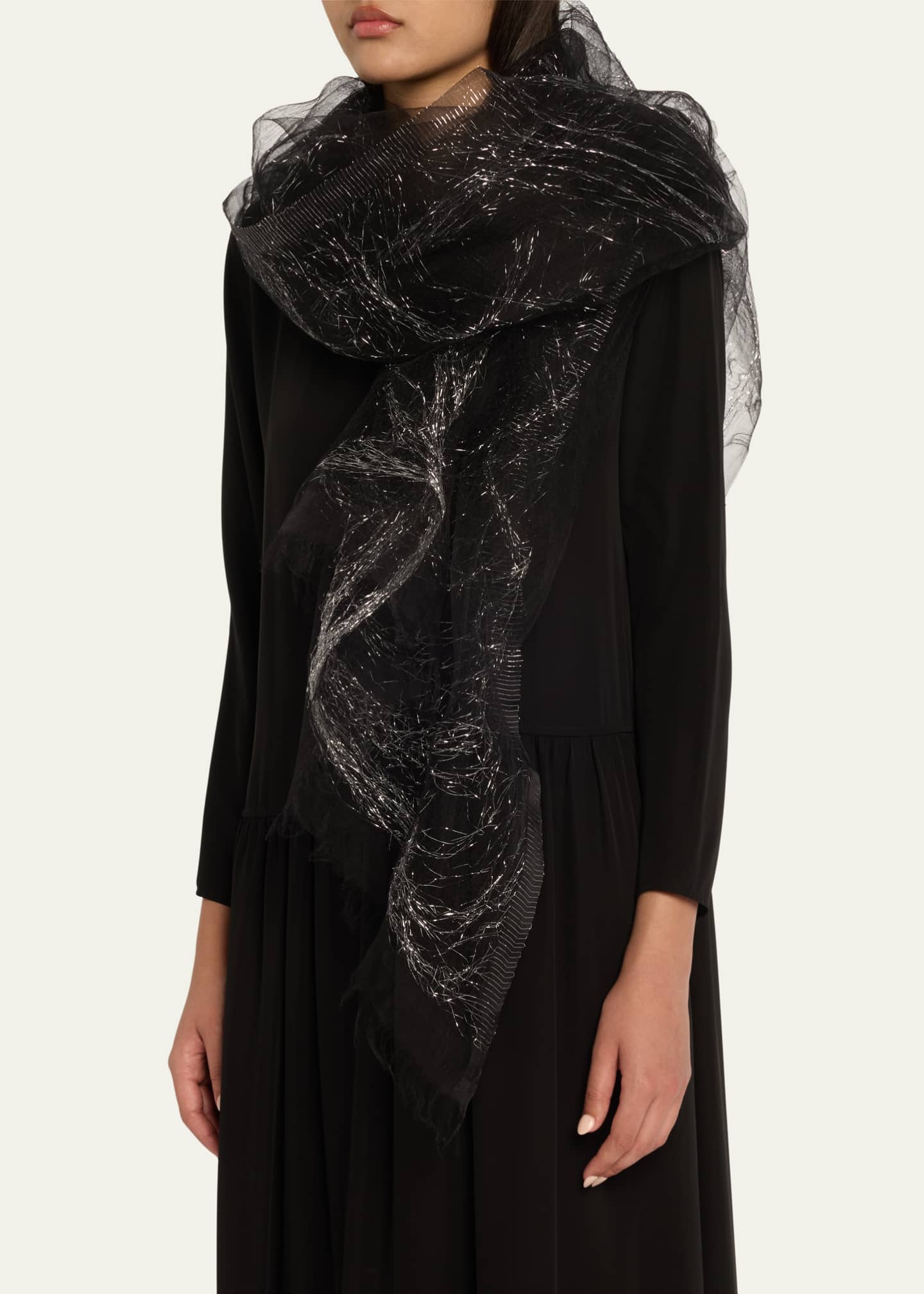 Faliero Sarti Dionisio Silk Blend Scarf Image 3 of 4