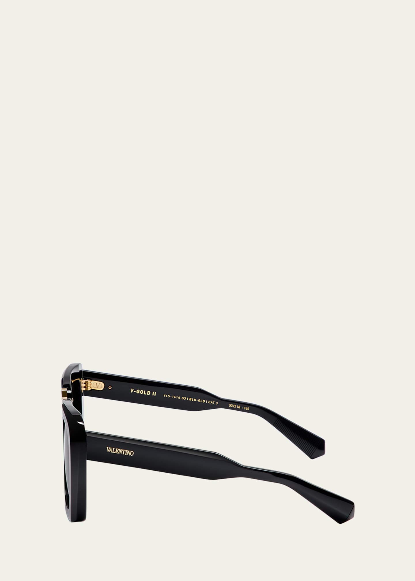 VALENTINO｜ (5W2J0X02 YCW MH5 / 5W2J0X02 YCW MH5) Valentino Garavani V-Gold II Acetate Butterfly Sunglasses