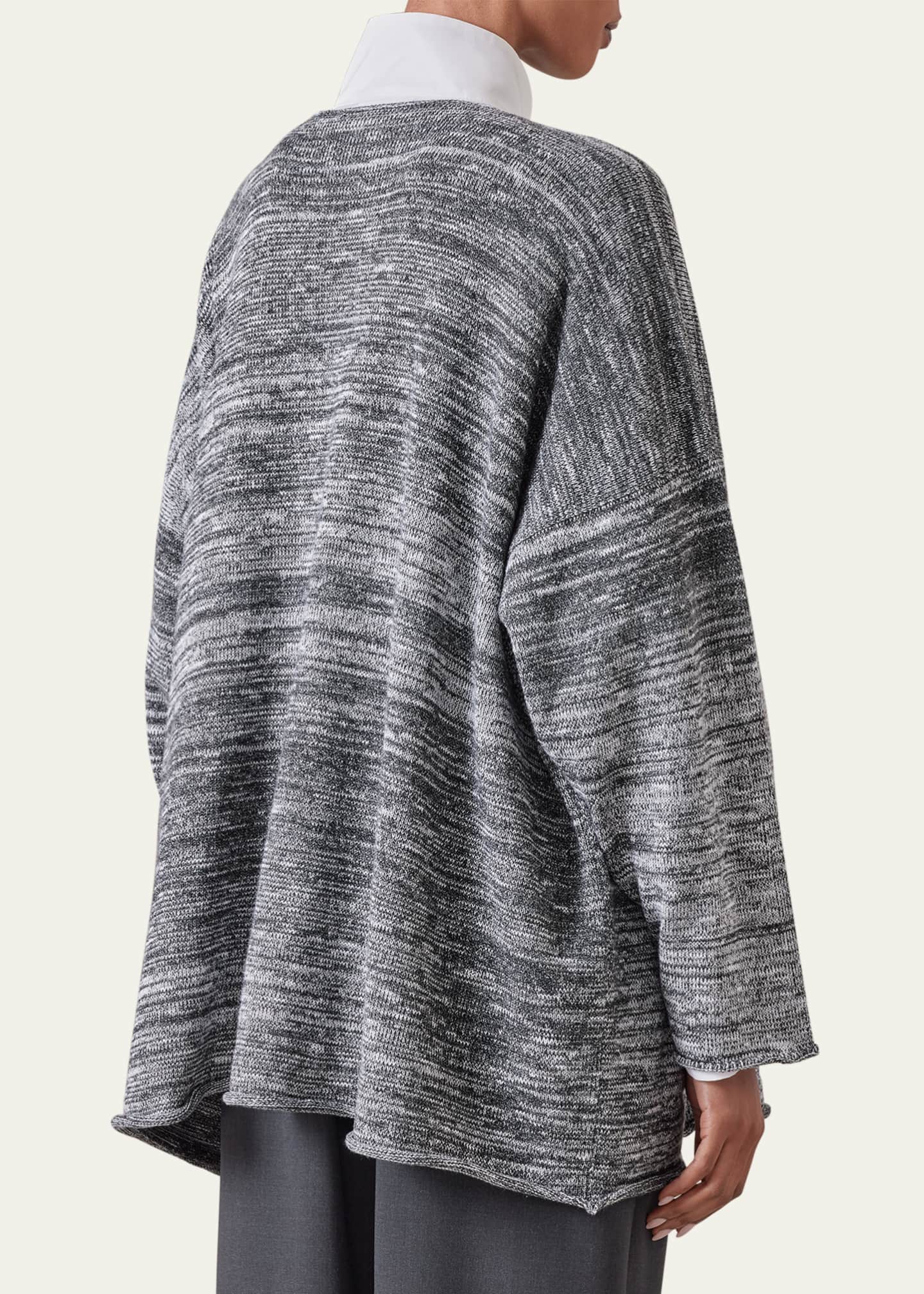 Eskandar Open Front Jacket (Mid Plus length) Image 5 of 5