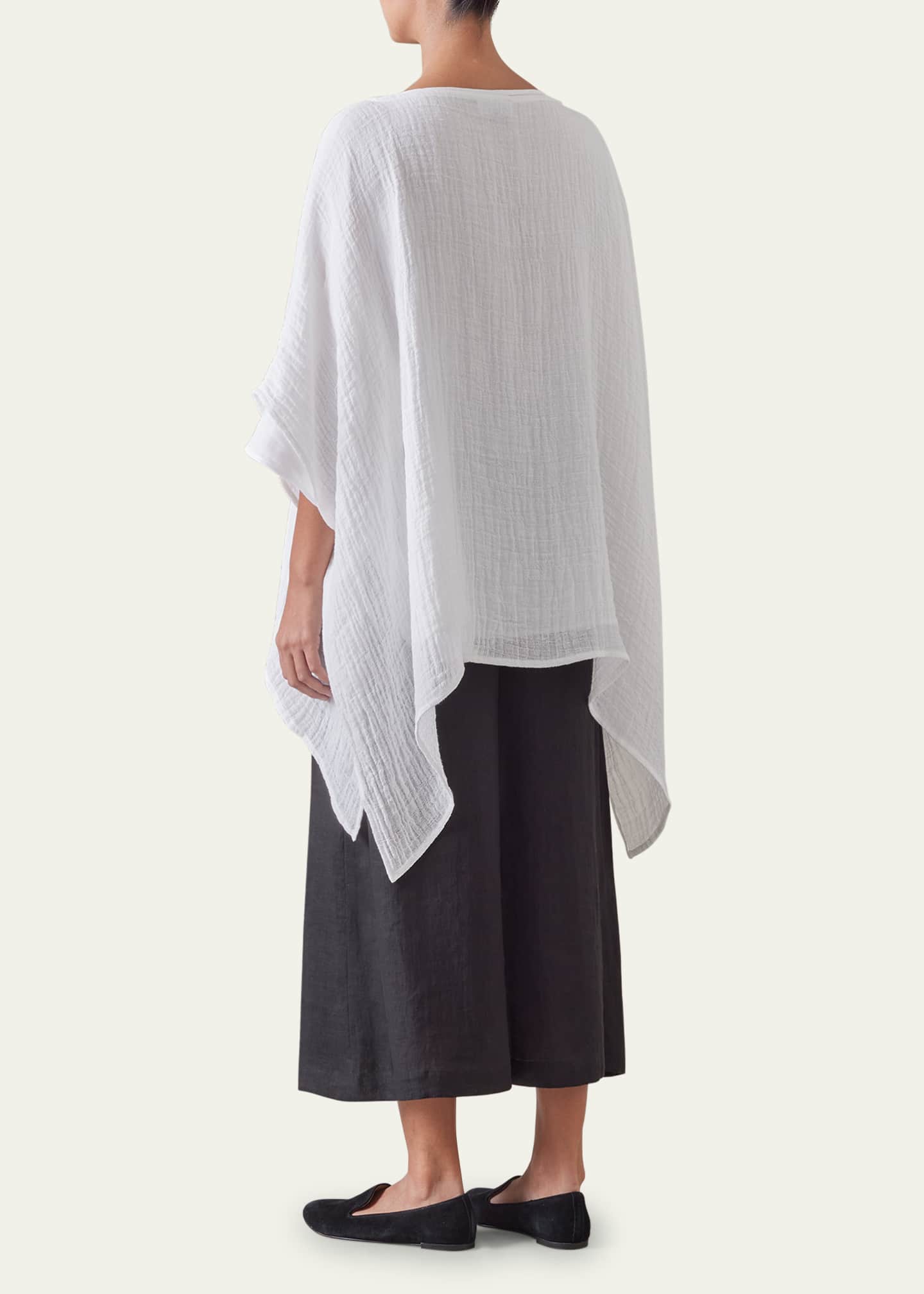 Eskandar Longer-Back Scoop-Neck Kaftan (Mid Plus Length) Image 3 of 5