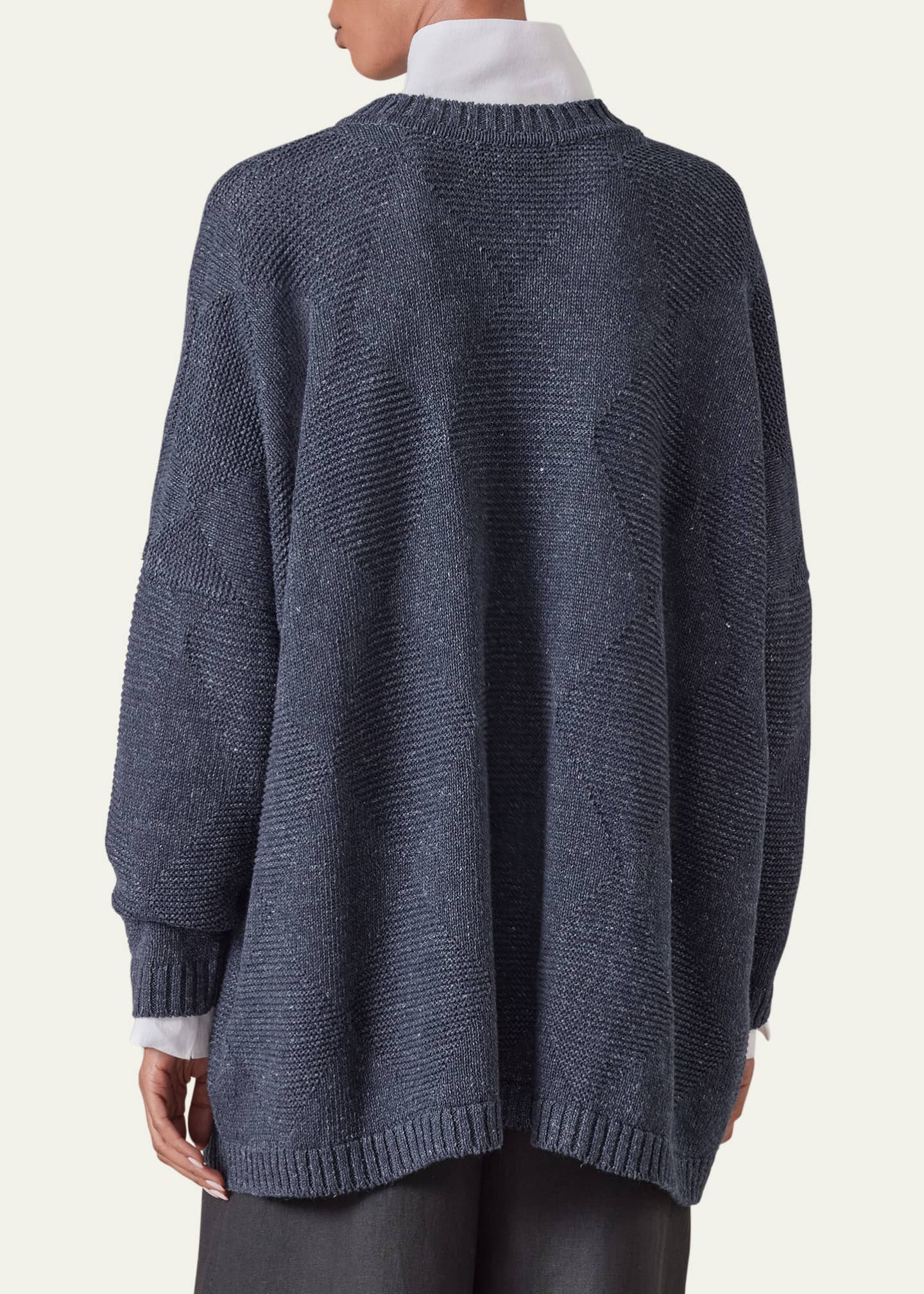 Eskandar 34 Width Round Neck Sweater (Mid Plus) Image 5 of 5