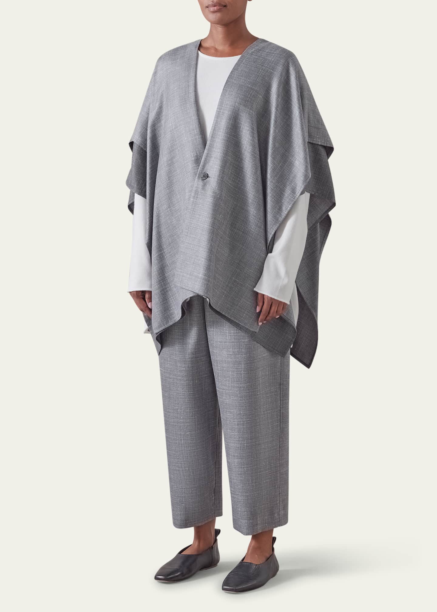 Eskandar Double Layer Blanket Tabard (Long Length) Image 2 of 4