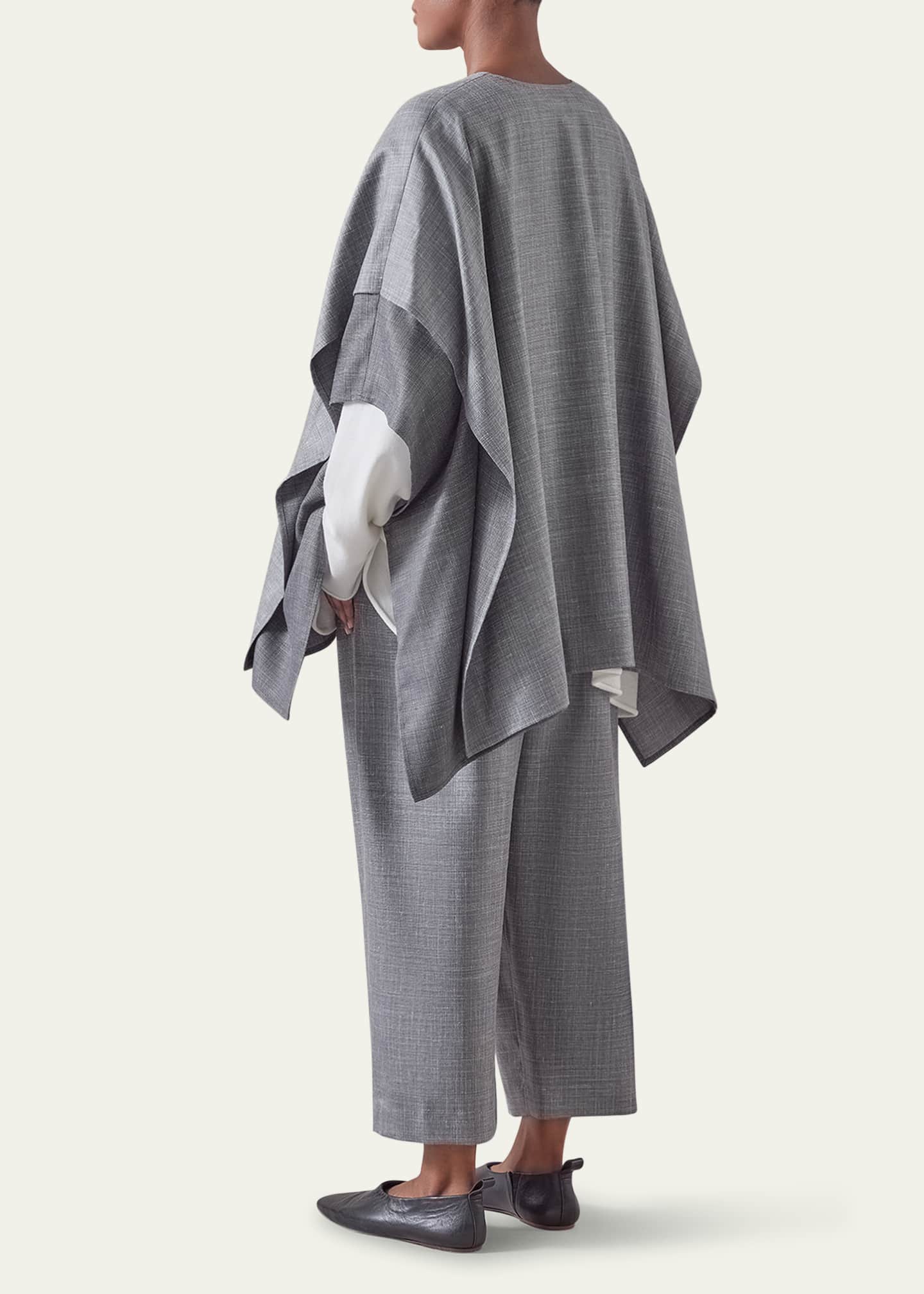 Eskandar Double Layer Blanket Tabard (Long Length) Image 3 of 4