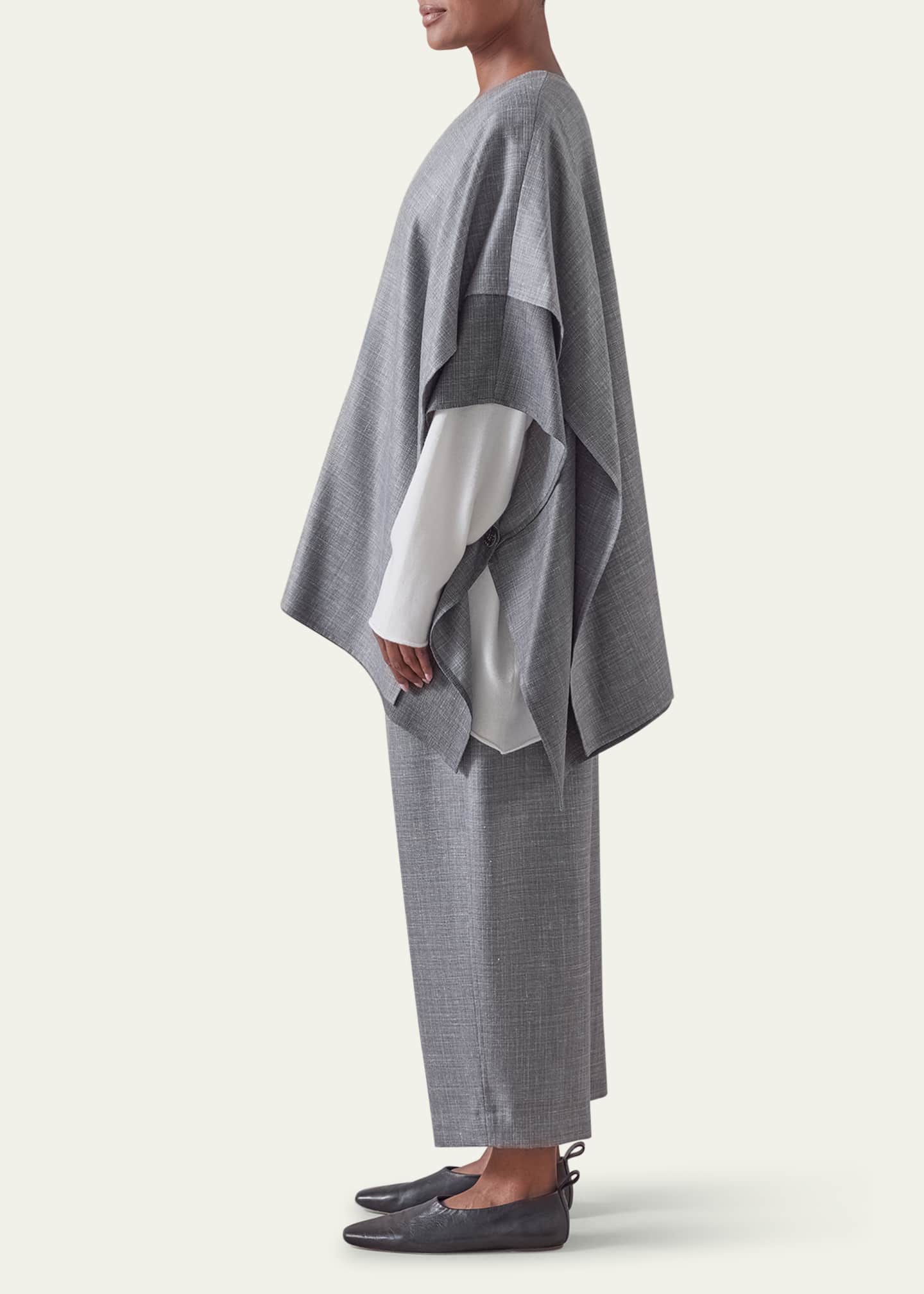 Eskandar Double Layer Blanket Tabard (Long Length) Image 4 of 4