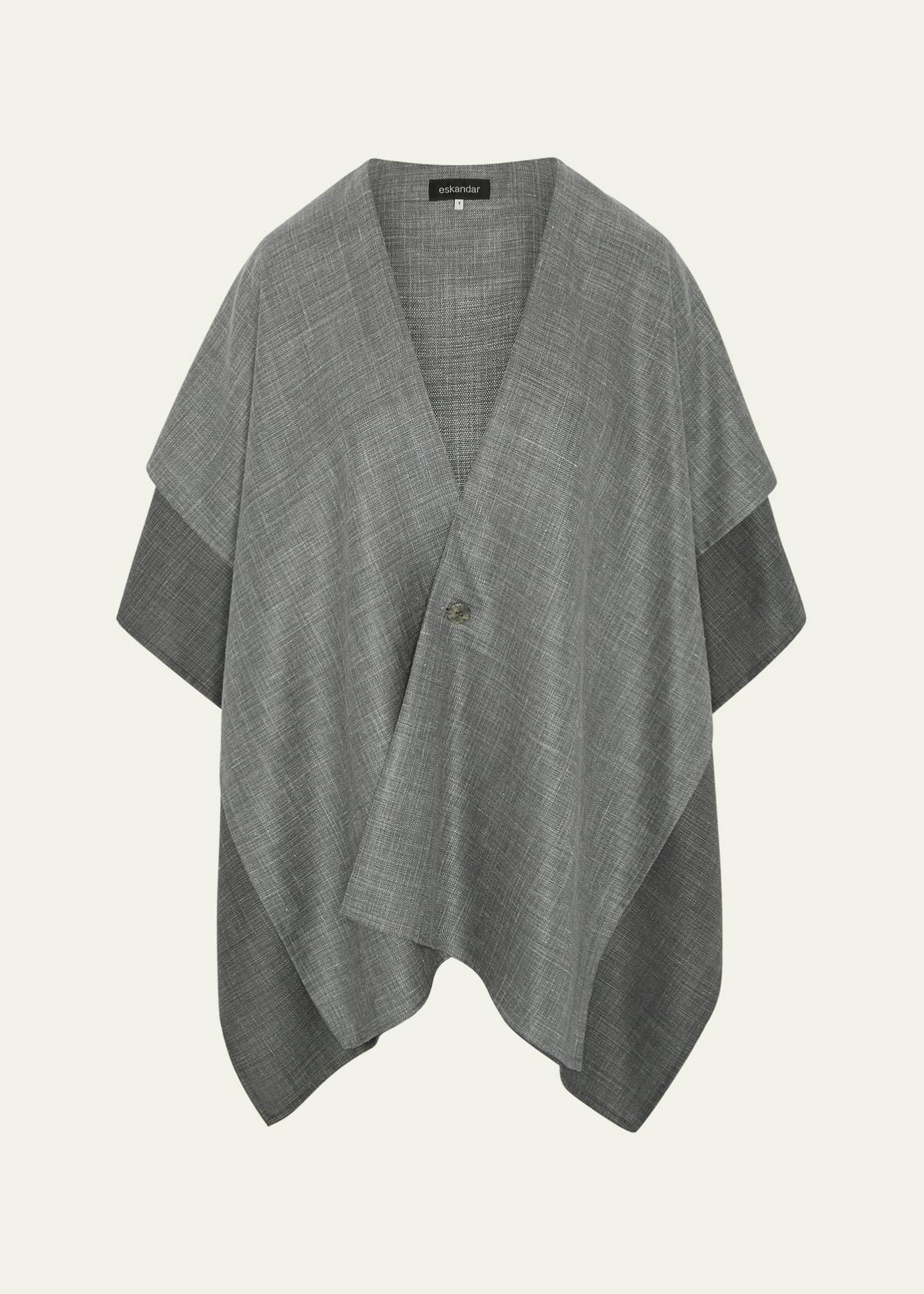 Eskandar Double Layer Blanket Tabard (Long Length) Image 1 of 4