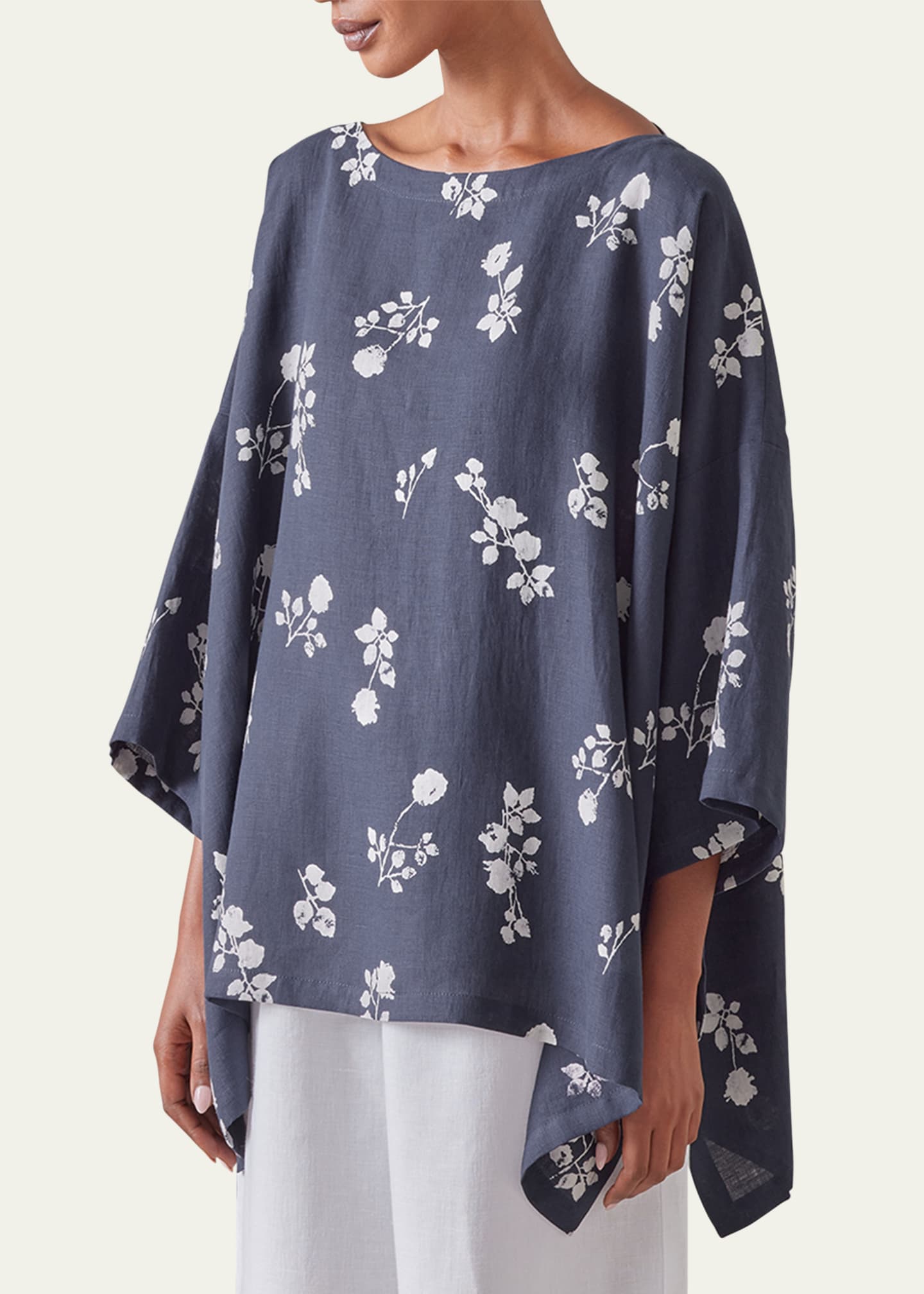 Eskandar DPS Scoop-Neck 3/4-Sleeve Top (Mid Plus Length) Image 4 of 5