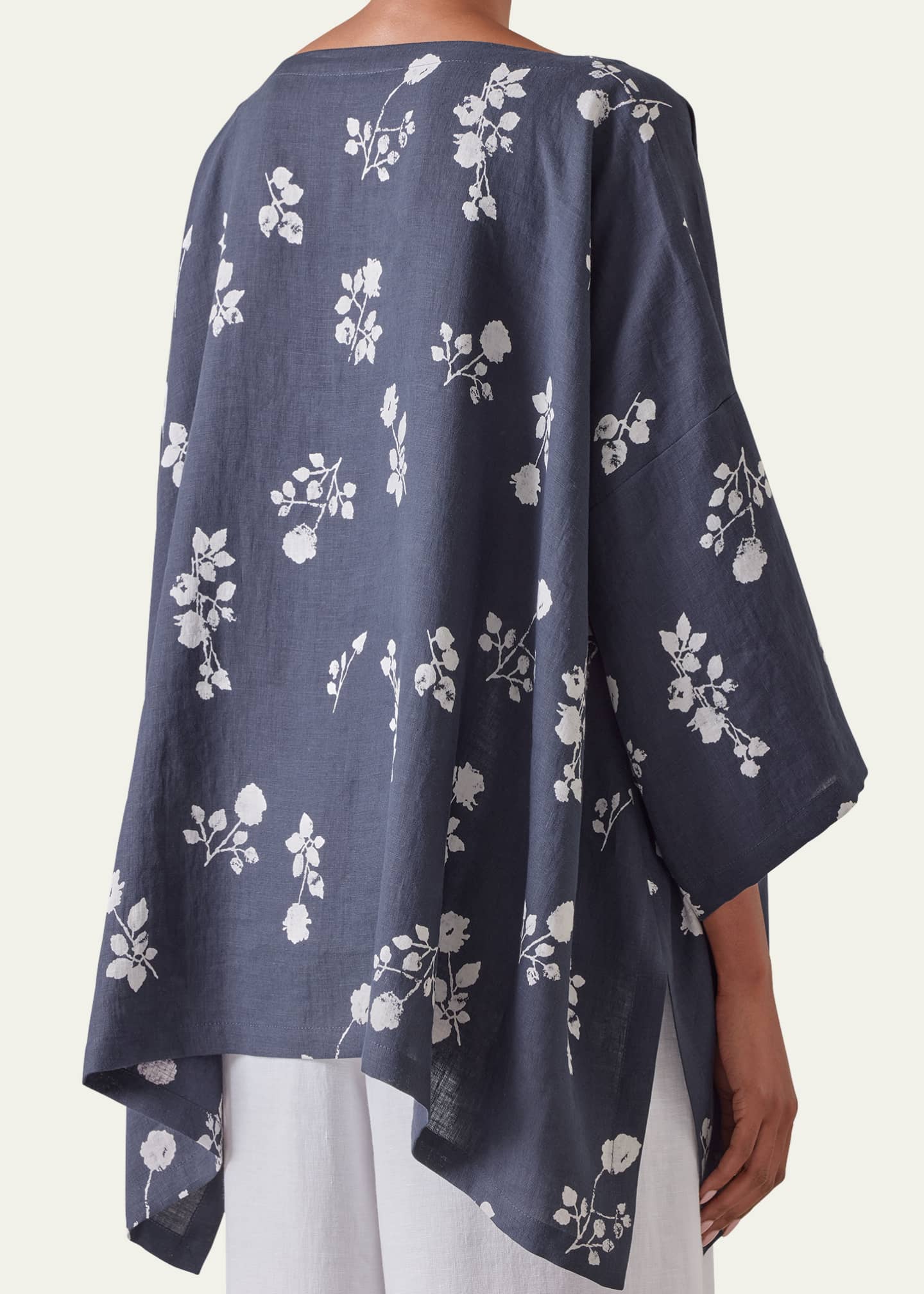 Eskandar DPS Scoop-Neck 3/4-Sleeve Top (Mid Plus Length) Image 5 of 5