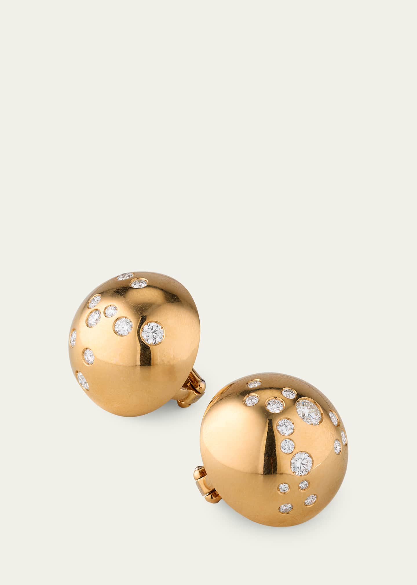 Verdura Constellation 18K Yellow Gold Diamond Ear Clip, Single Image 3 of 4