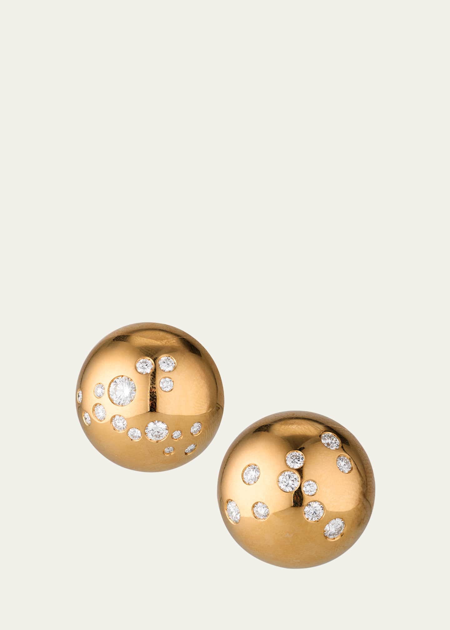 Verdura Constellation 18K Yellow Gold Diamond Ear Clip, Single Image 1 of 4