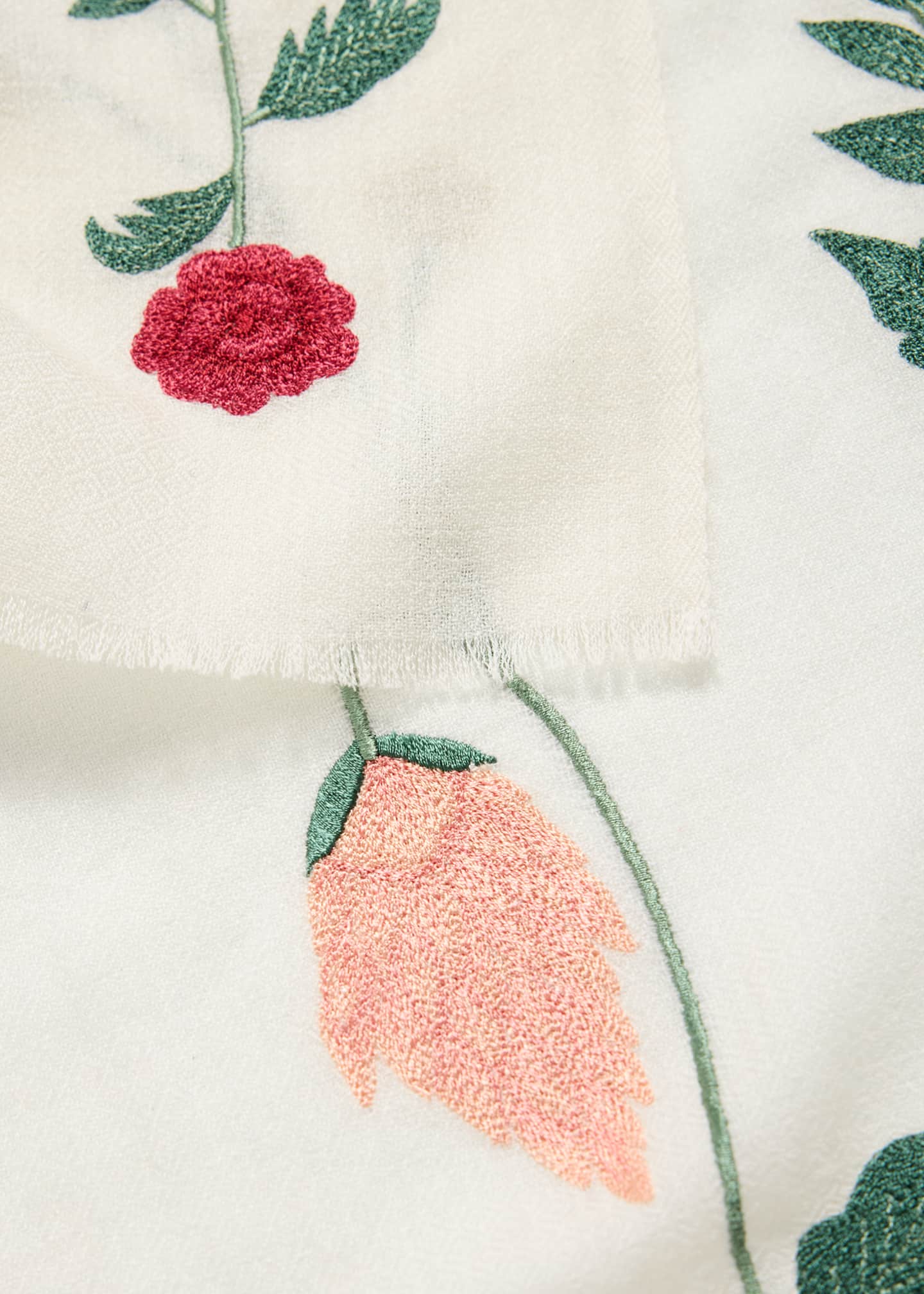 Janavi India Blossom Bliss Merino Wool Scarf Image 4 of 5
