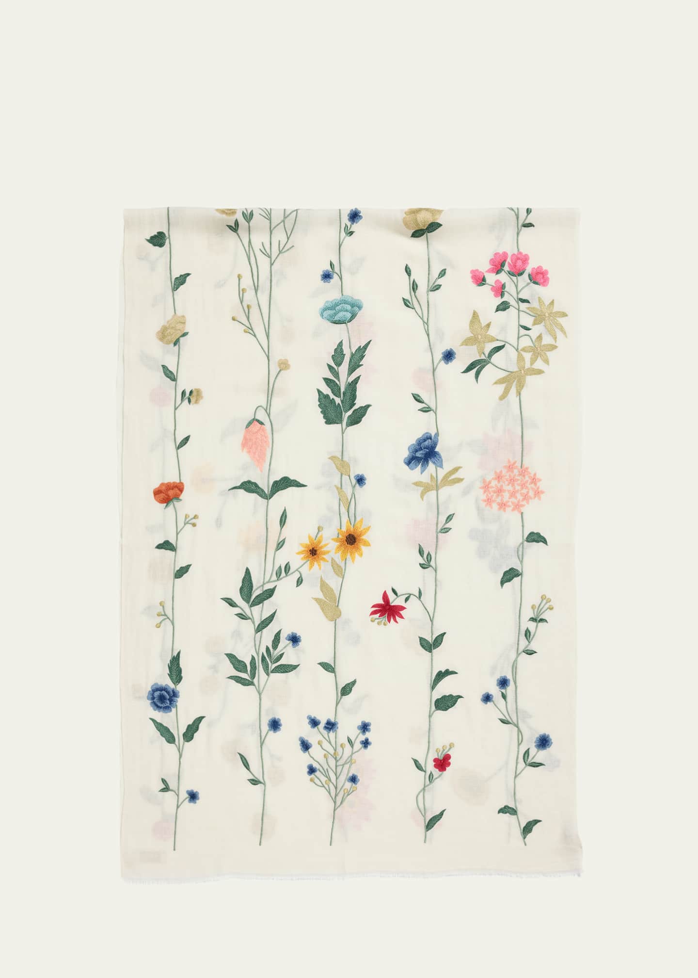 Janavi India Blossom Bliss Merino Wool Scarf Image 1 of 5