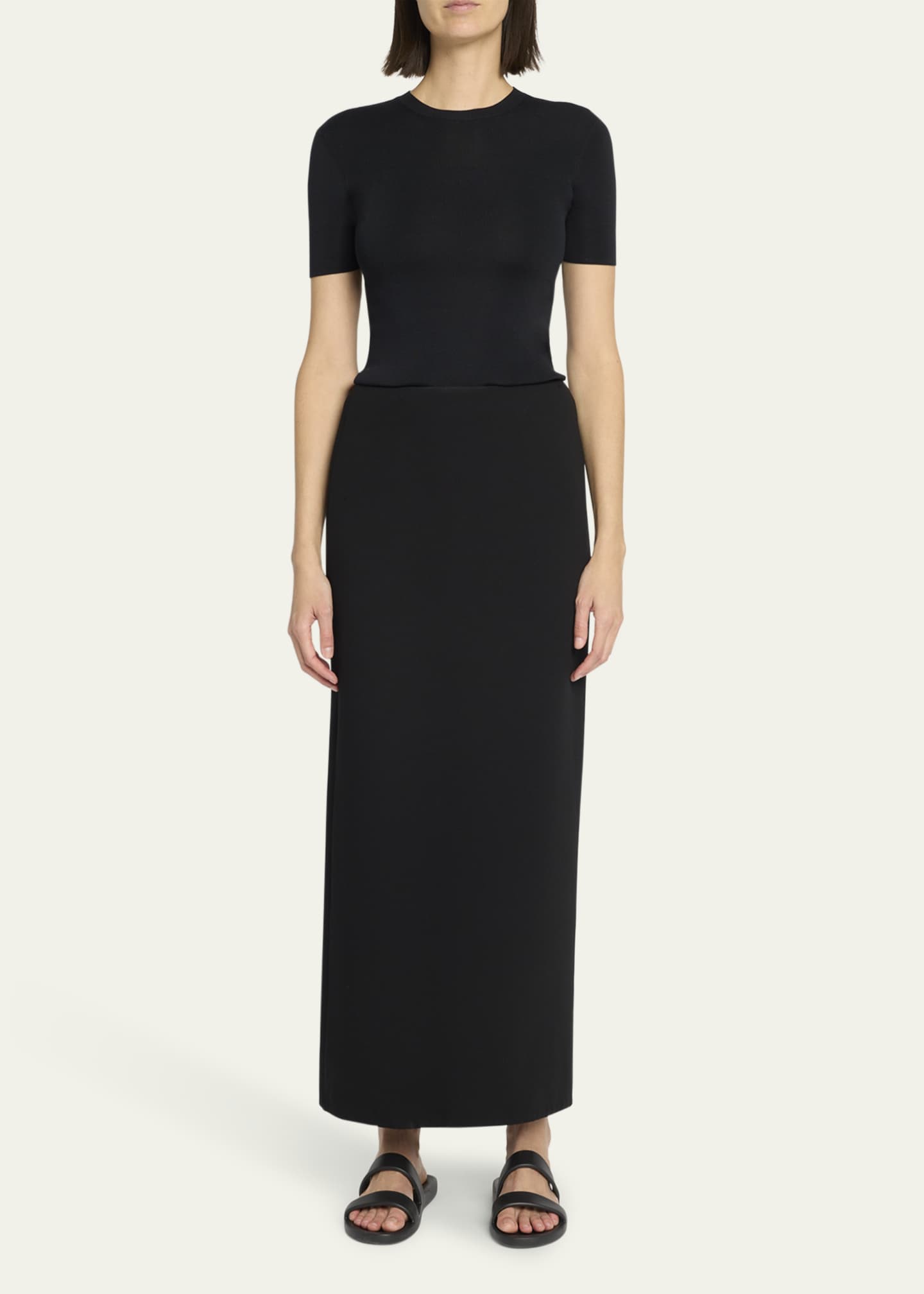 THE ROW Jannat Classic Fitted Silk Knit Top Image 2 of 5