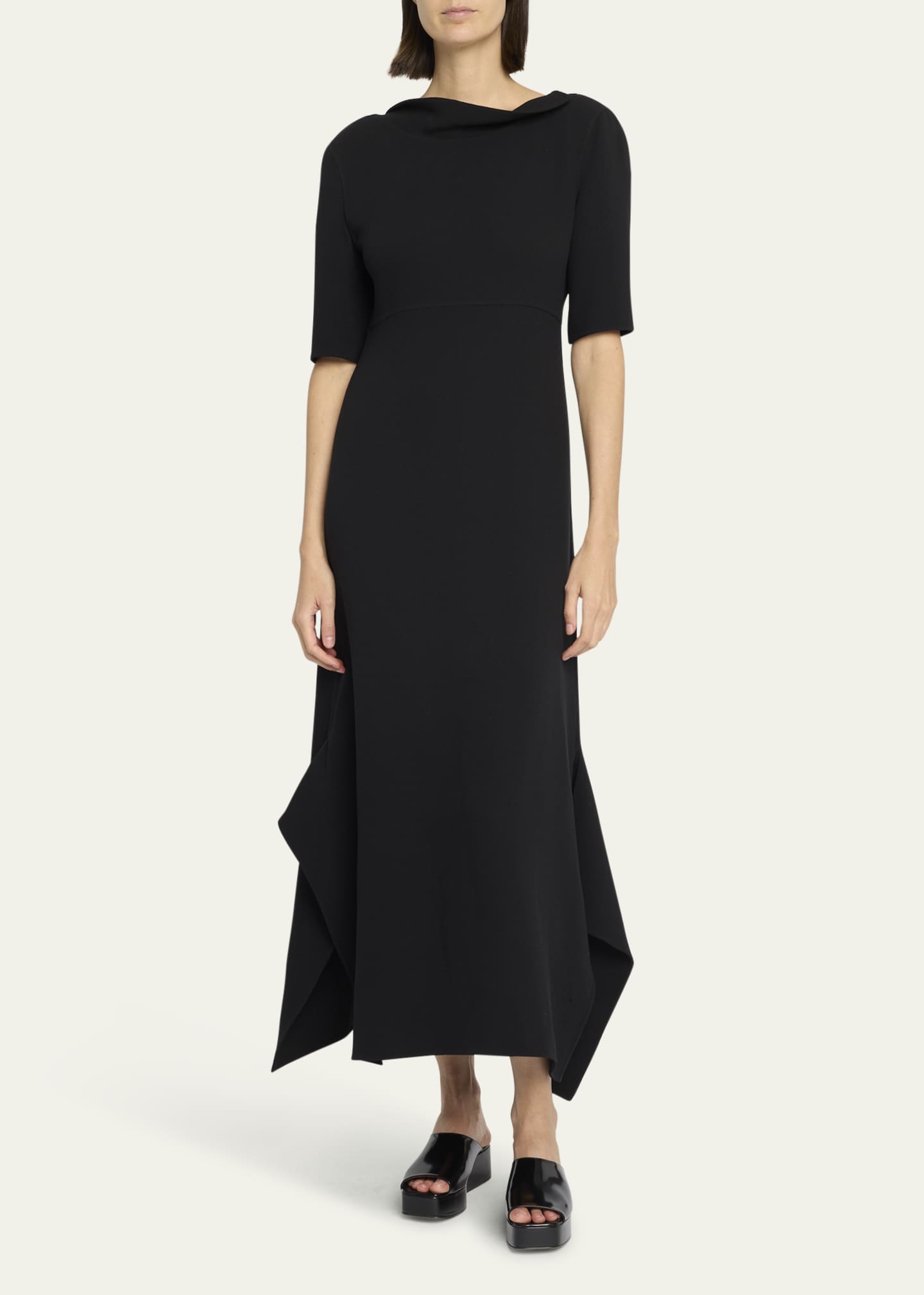 The Row - Women's Faede Dress in Silk - Black - Size 2