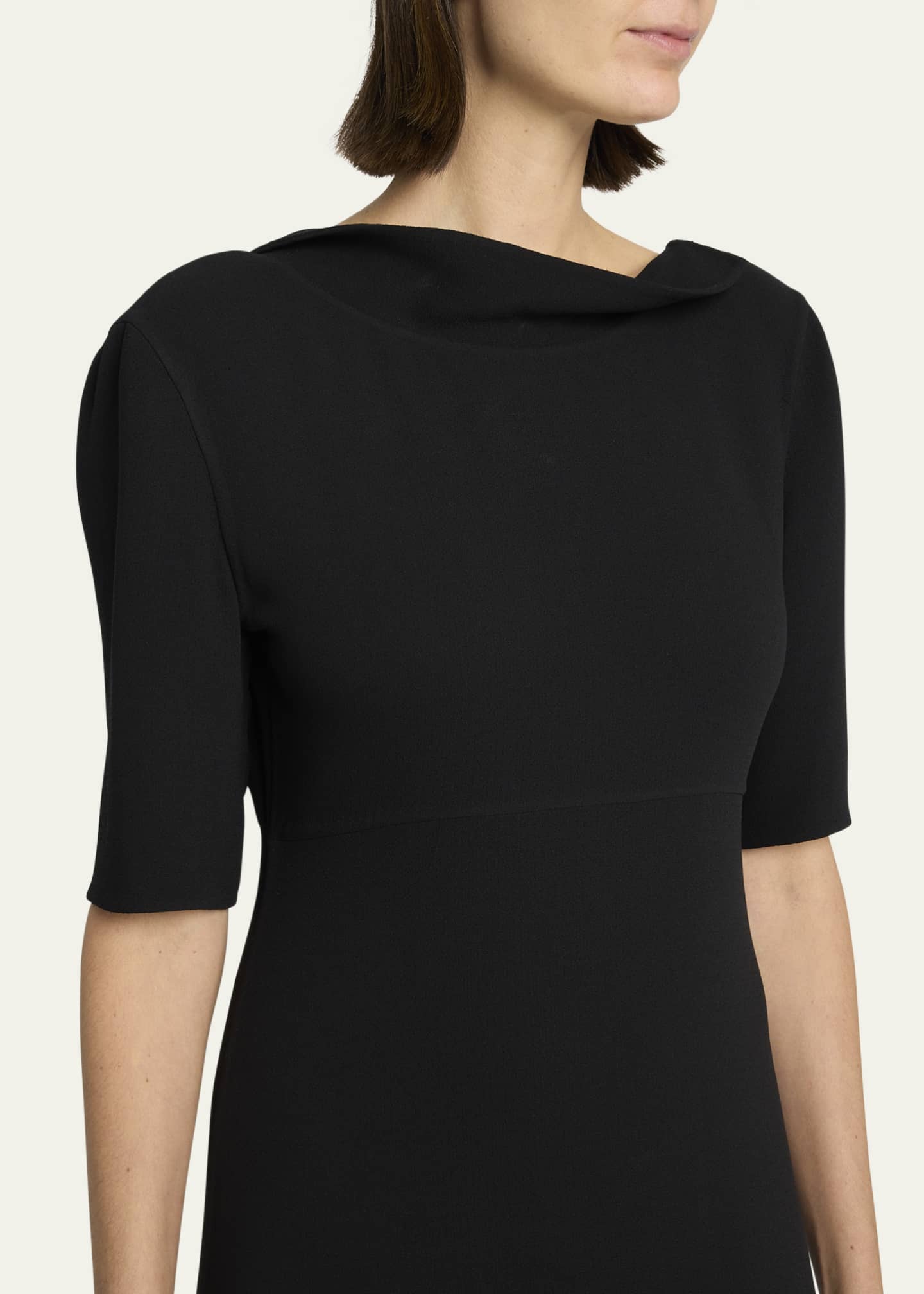 THE ROW Faede Draped Back Long Silk Dress - Bergdorf Goodman