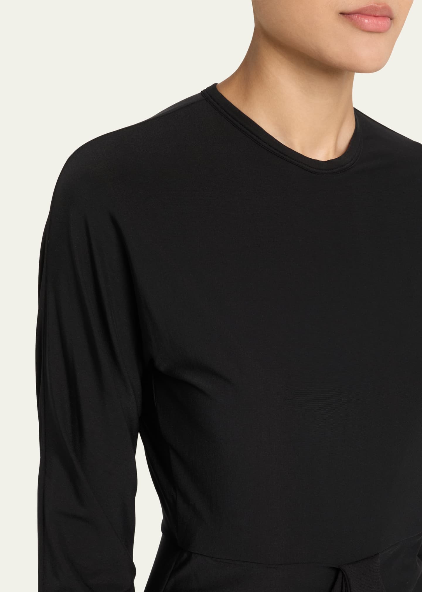 THE ROW Anselm Draped Column Jersey Dress Image 5 of 5