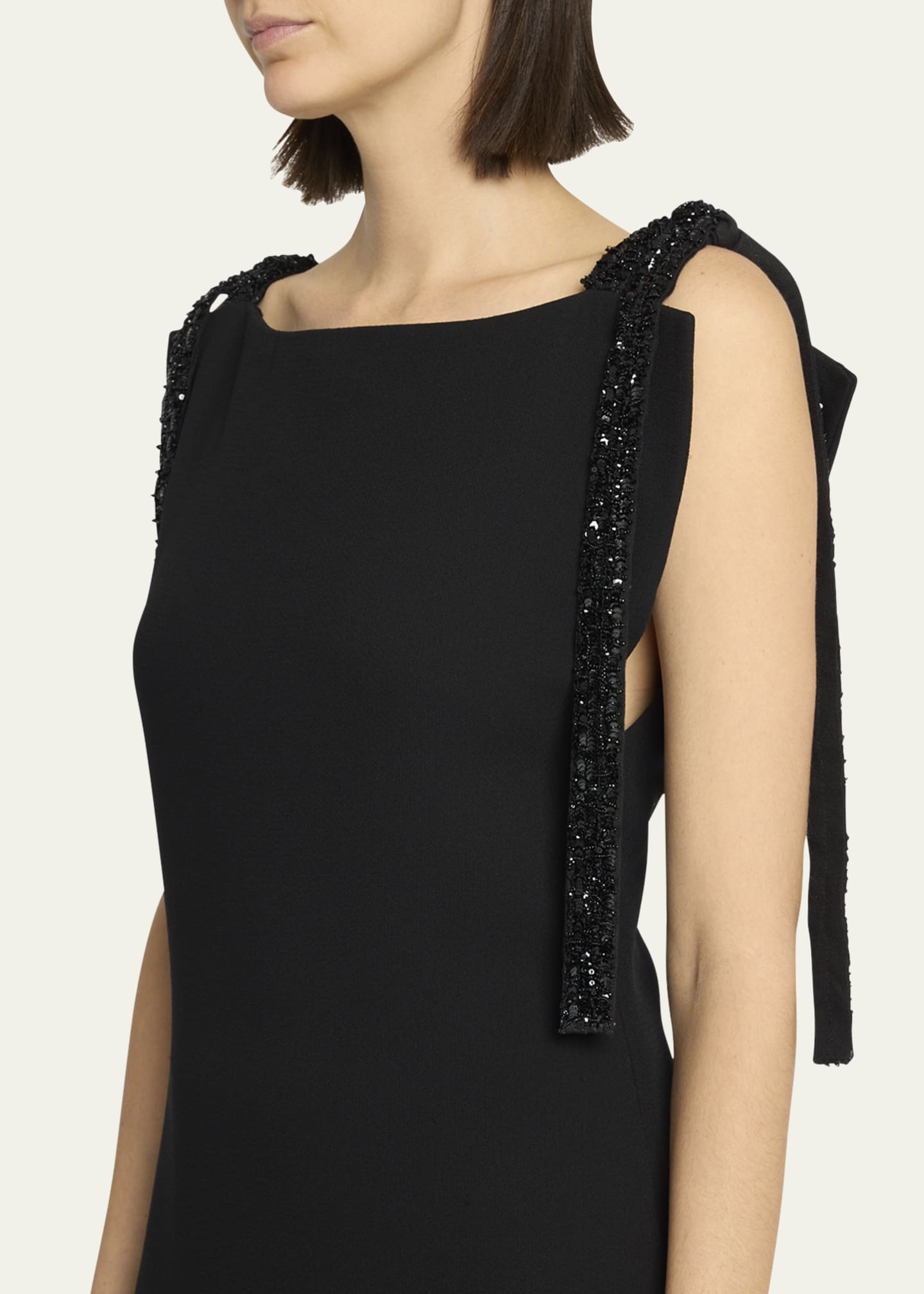 THE ROW Bozuni Sequined Ribbon Structured Silk Top Image 5 of 5