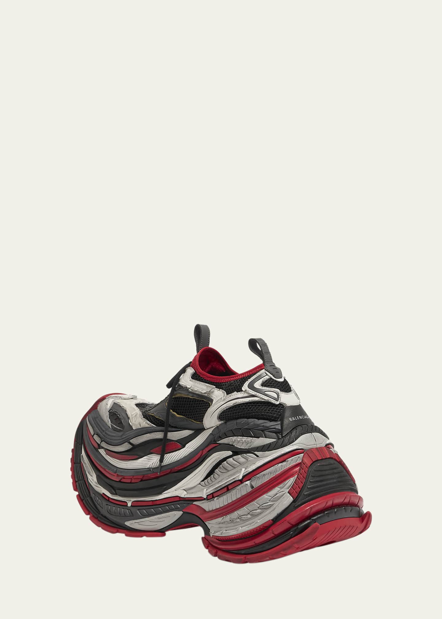 Balenciaga Men's Worn-Effect Platform Sneakers Image 4 of 5