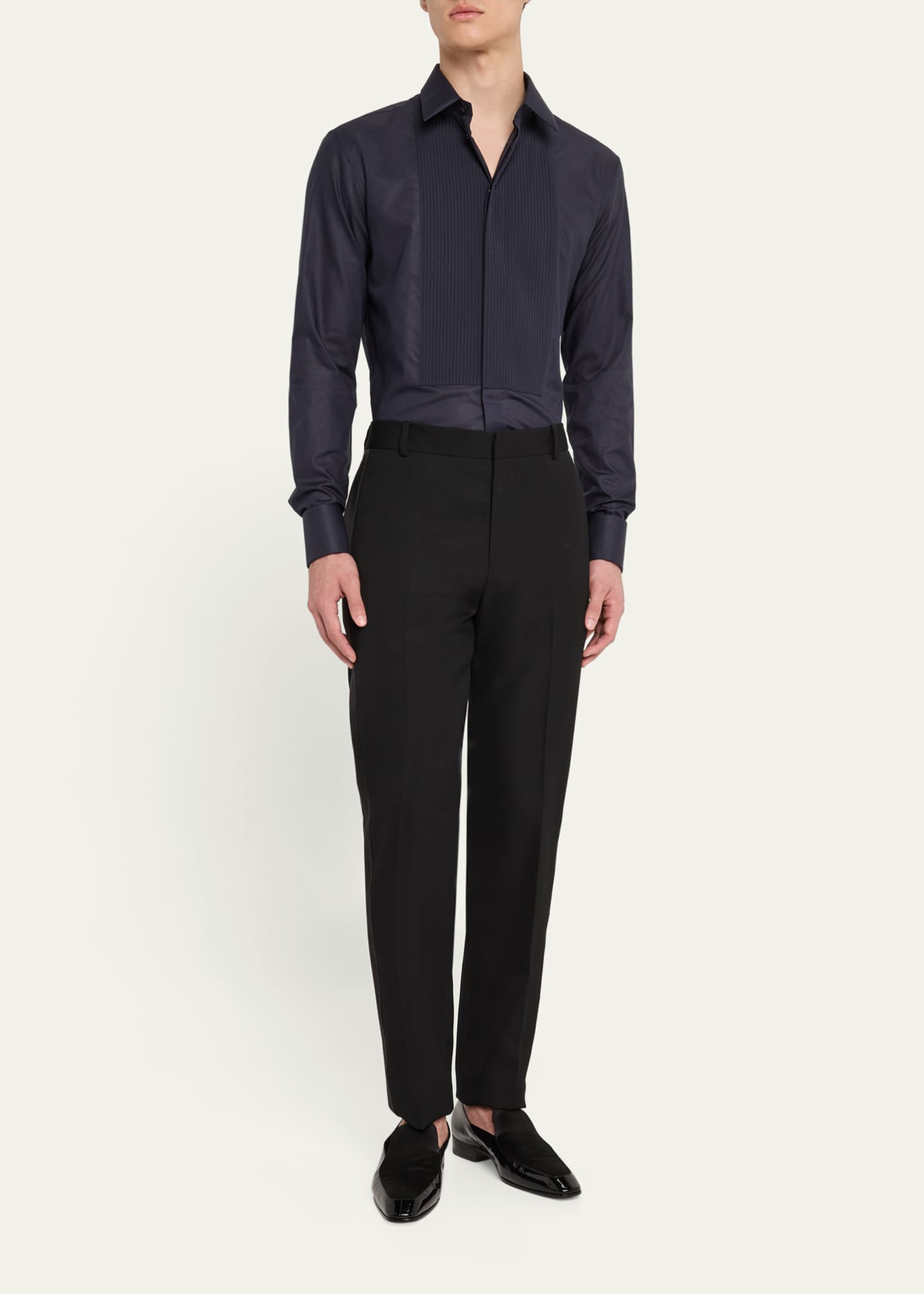 Giorgio Armani Men's Pleated Bib Tuxedo Shirt Image 2 of 5