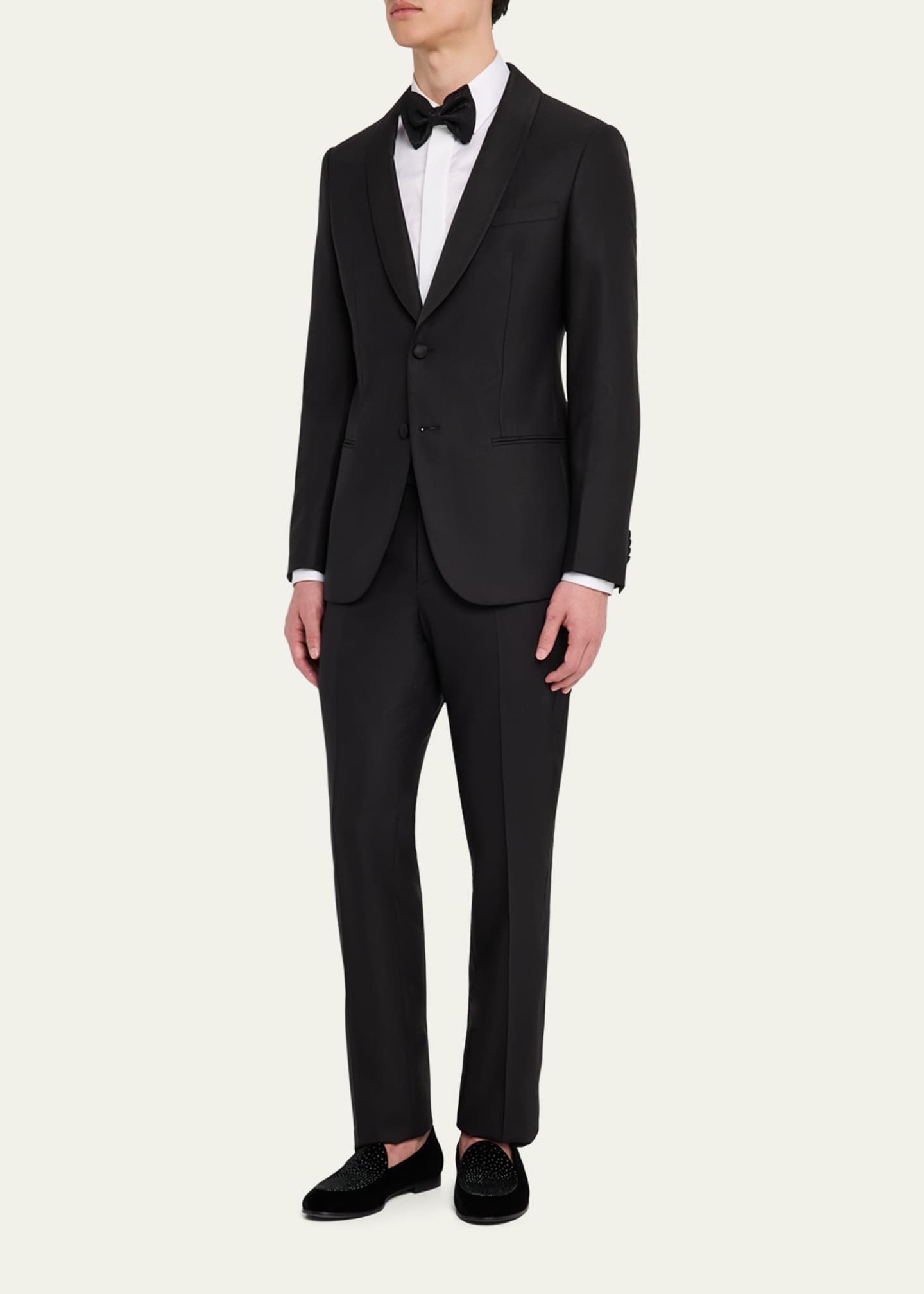 Giorgio Armani Men's Smoking Soho Shawl-Collar Tuxedo Image 2 of 8