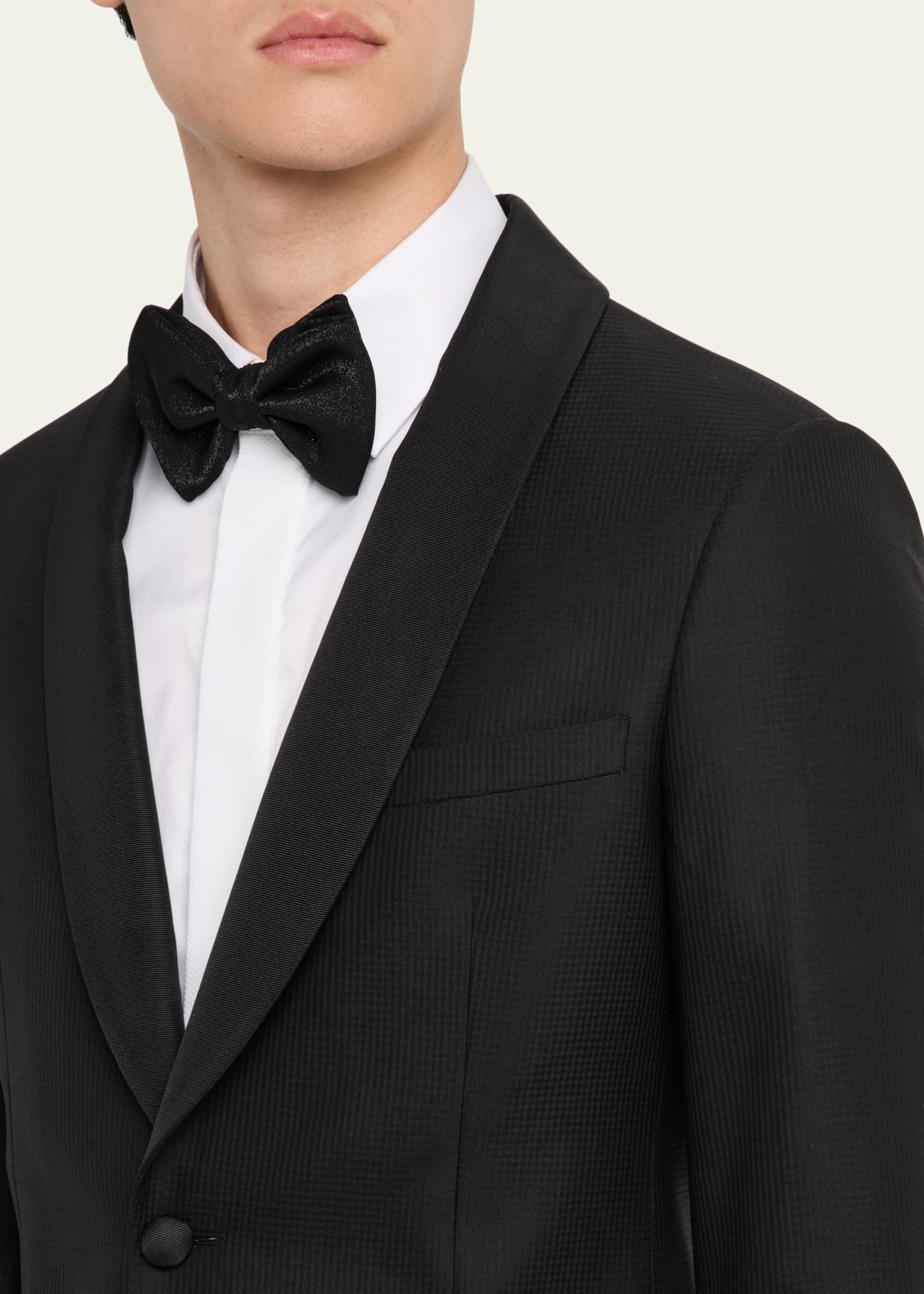 Giorgio Armani Men's Smoking Soho Shawl-Collar Tuxedo Image 6 of 8