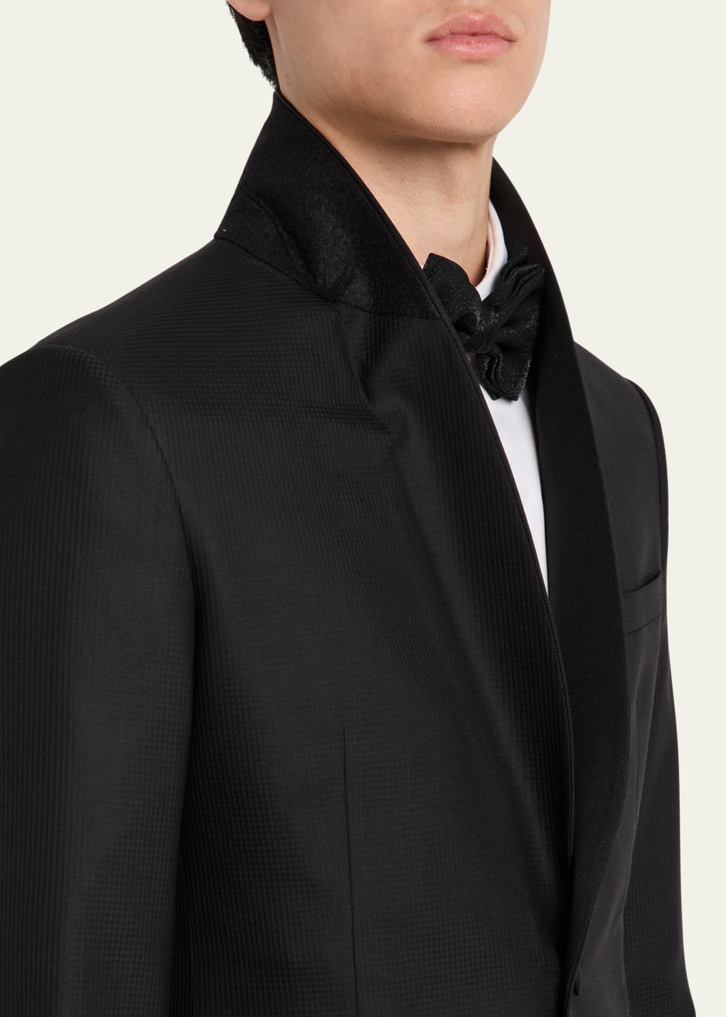 Giorgio Armani Men's Smoking Soho Shawl-Collar Tuxedo Image 8 of 8