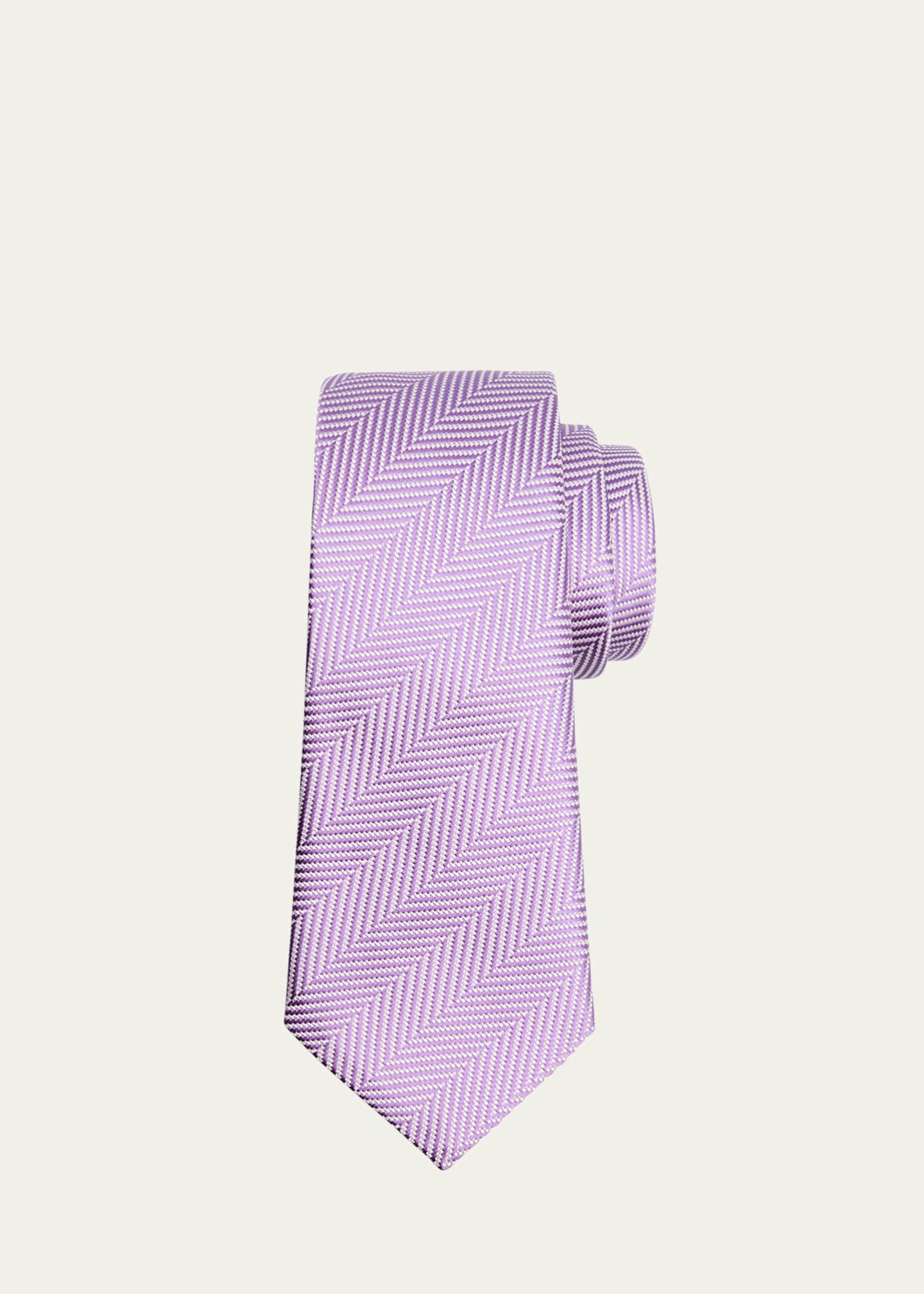 Giorgio Armani Men's Herringbone Silk Tie