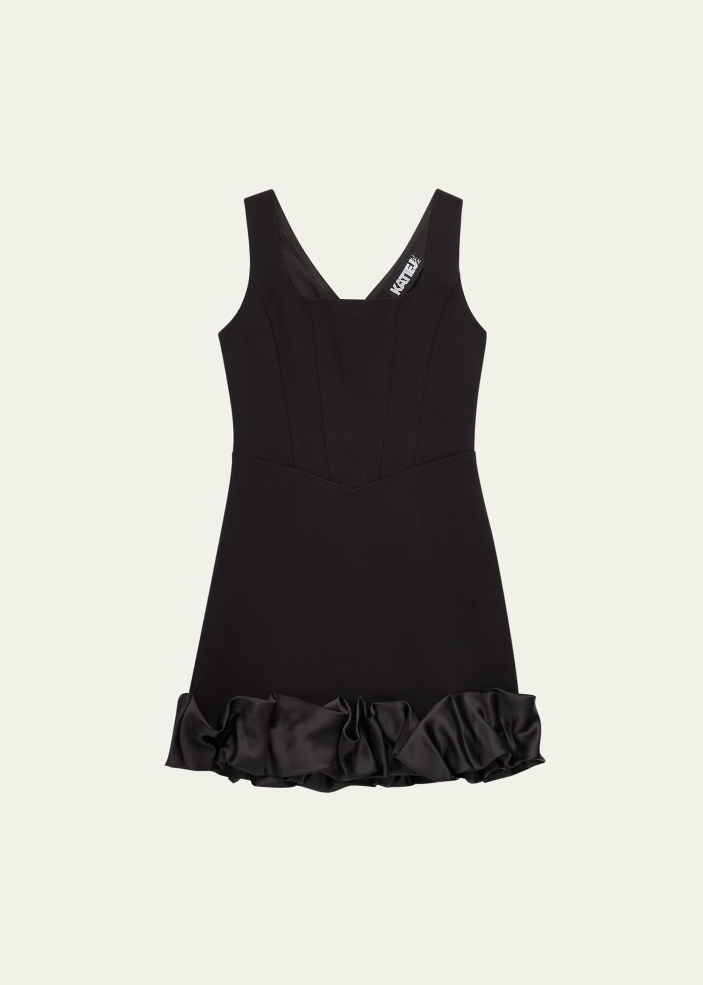 KatieJ NYC Girl's Meredeth Ruffle Hem Dress, Size S-XL Image 1 of 3